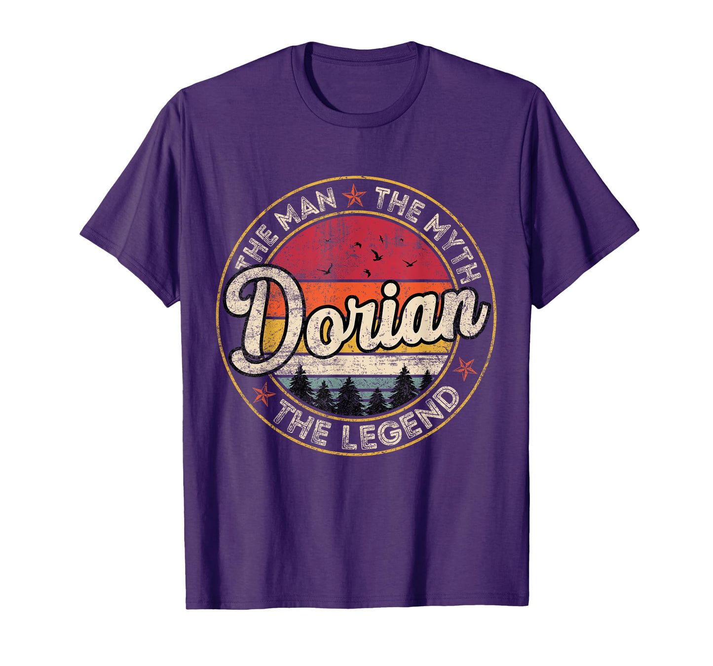 Dorian The Man The Myth The Legend Personalized Name T-Shirt