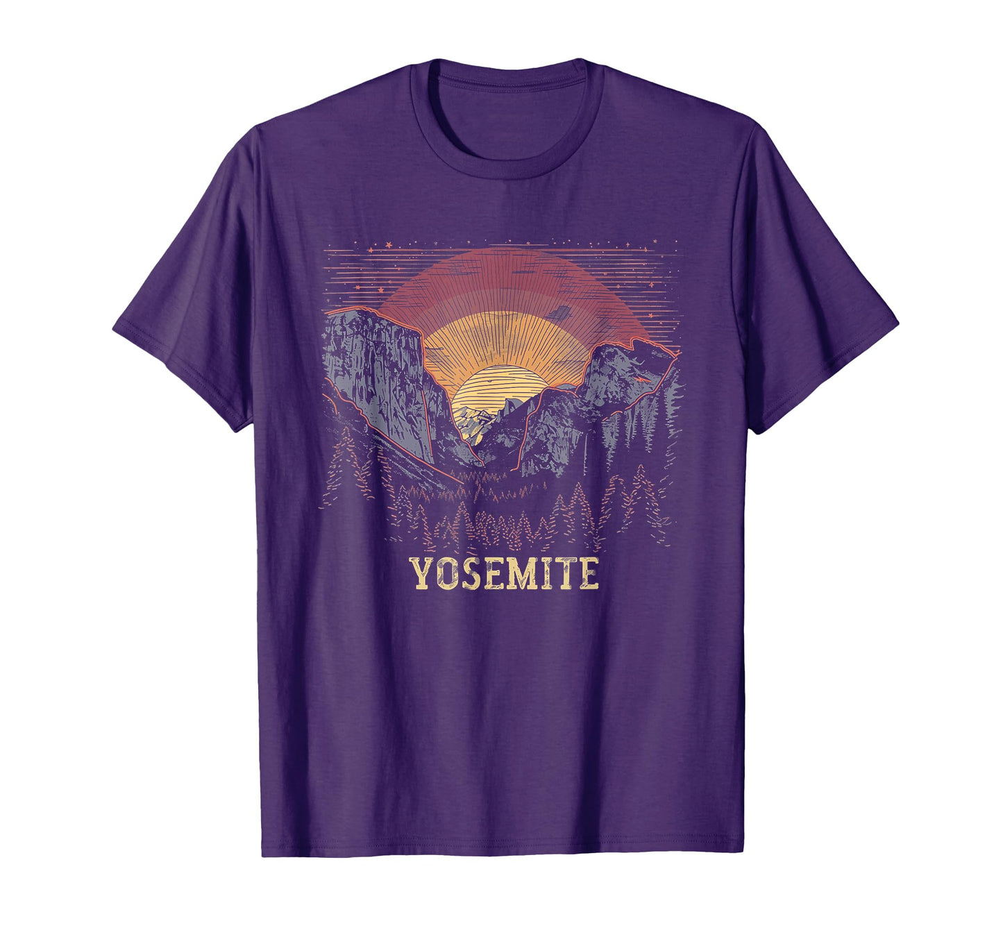 Yosemite - US National Park Vintage Men Women Kids Retro T-Shirt
