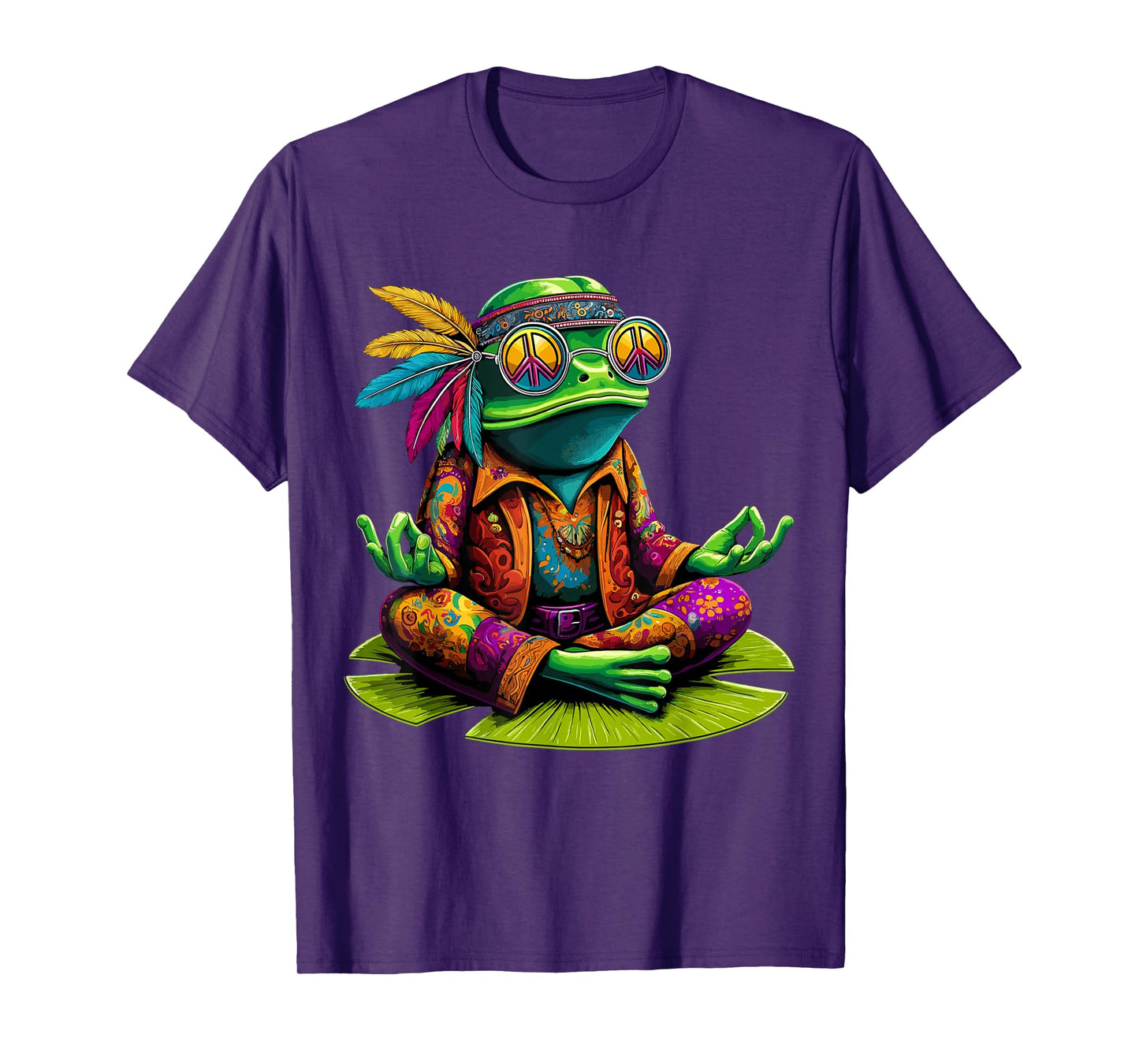 Frog Peace Sign Hippie Frog T-Shirt
