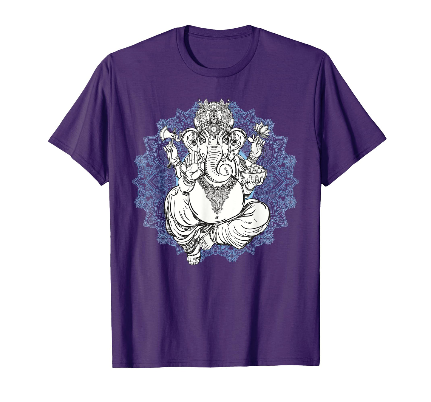 Hindu Elephant God Ganesha Tshirt - Oriental India Henna Tee T-Shirt