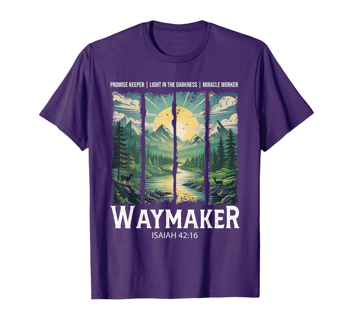 Vintage Waymaker Promise Keeper Miracle Worker Christian T-Shirt