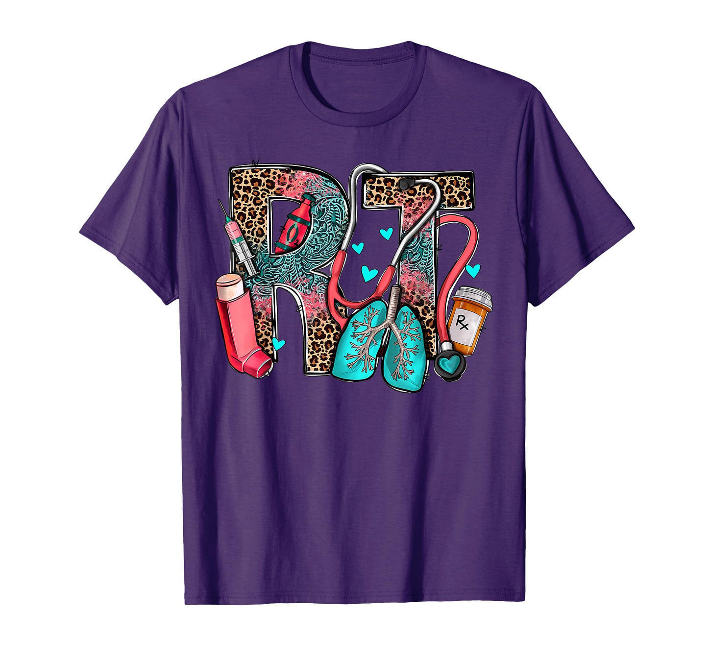 Rt Respiratory Therapist Stethoscope Nurse Western Nursing T-Shirt