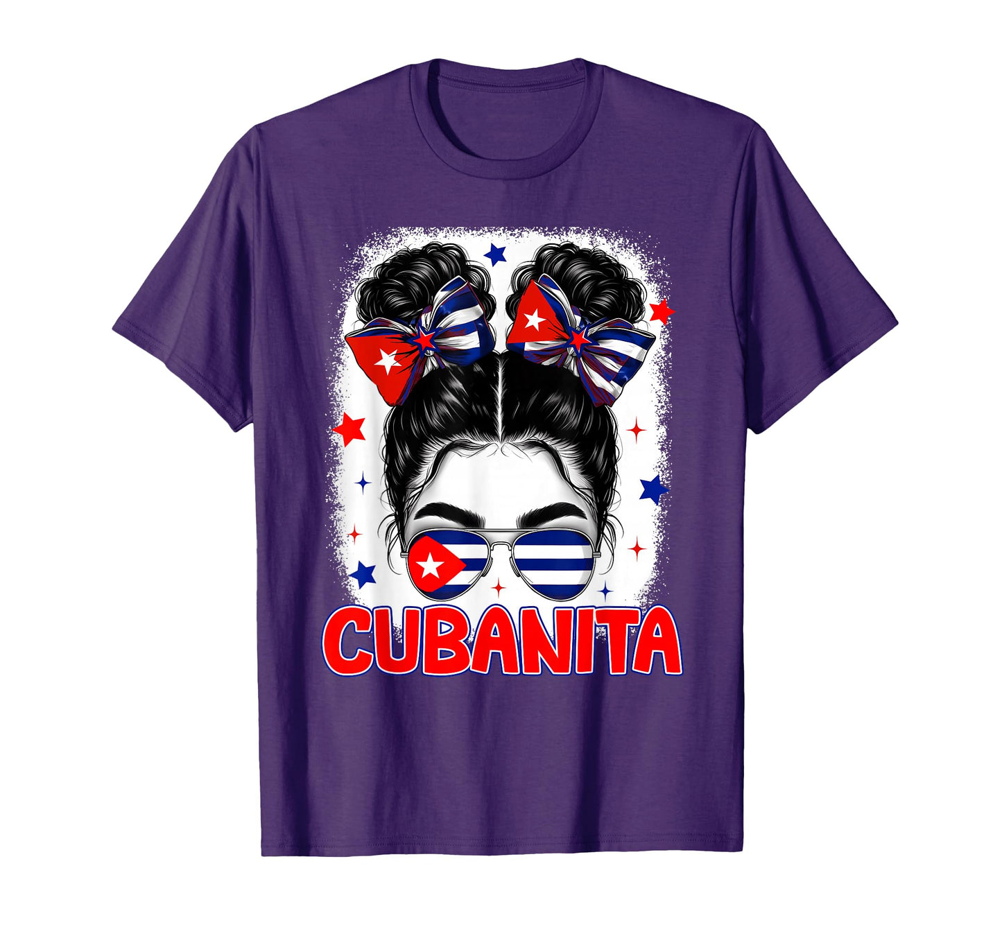 Cubanita Cuban Cuba Flag Girl Hispanic Heritage Month Women T-Shirt