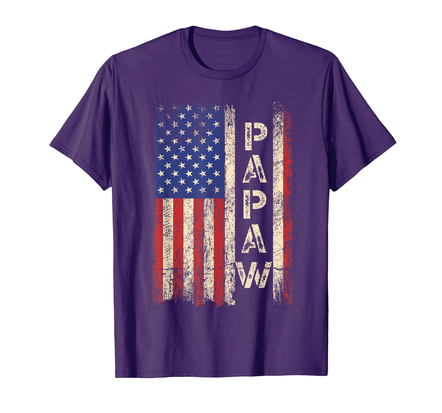 Papaw Grandpa US American Flag Shirt Grandfather Day T-Shirt