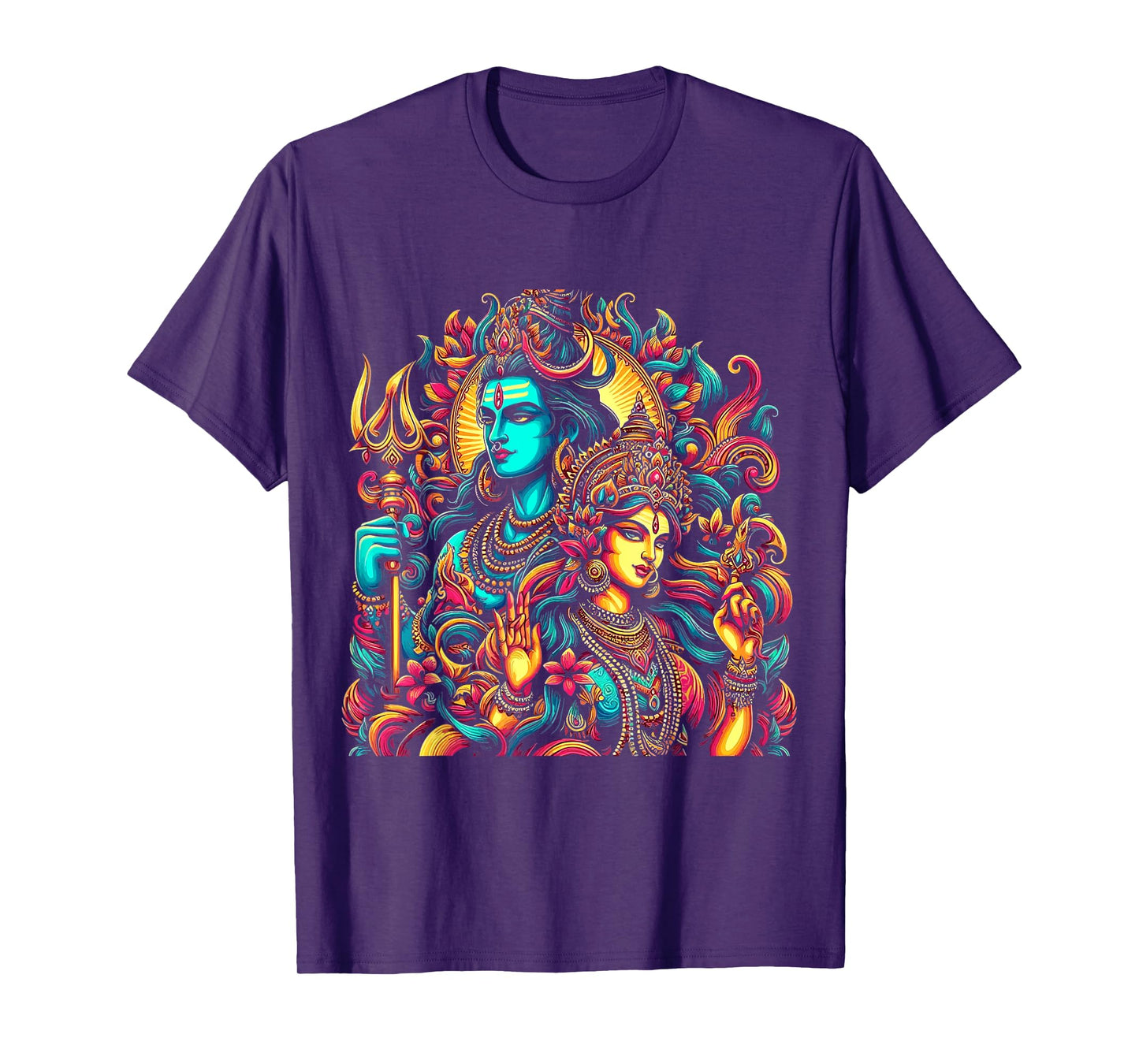 Lord Shiva Durga Hindu God Mahadeva Goddess Goddess Parvati T-Shirt