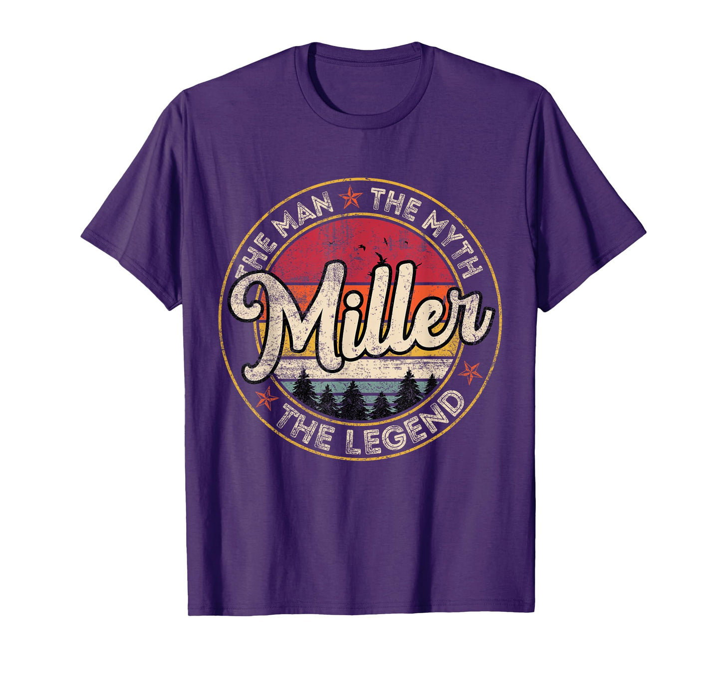 Miller The Man The Myth The Legend Personalized Name T-Shirt