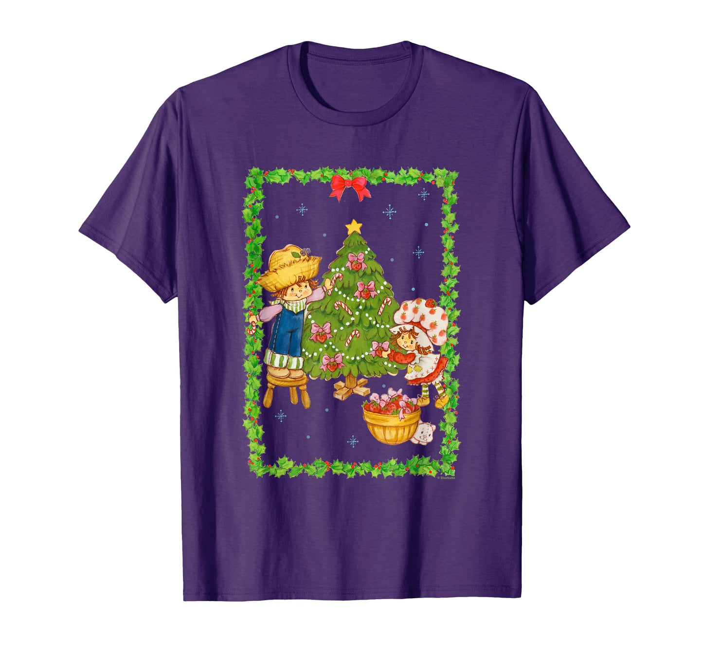 Strawberry Shortcake Huckleberry Pie Christmas Tree Poster T-Shirt