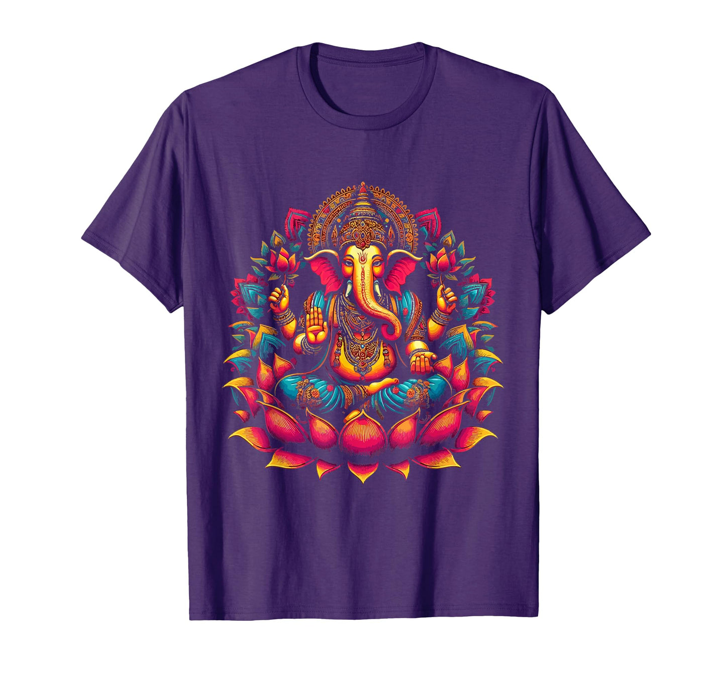 Ganesh Symbol Yoga Hindu Elephant God Ganesha Puja T-Shirt
