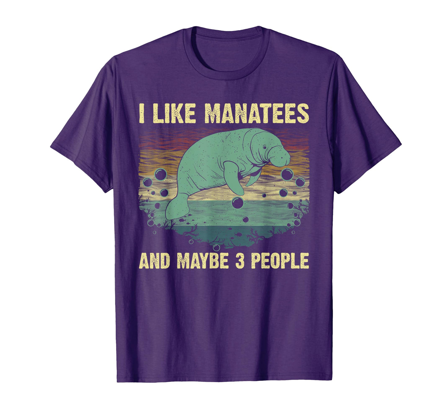Funny Manatee Design For Men Women Toddlers Manatee Lover T-Shirt