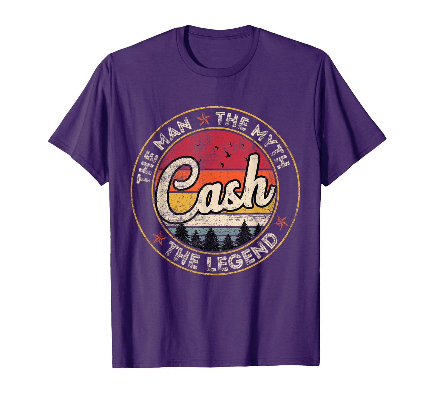 Cash The Man The Myth The Legend Personalized Name T-Shirt
