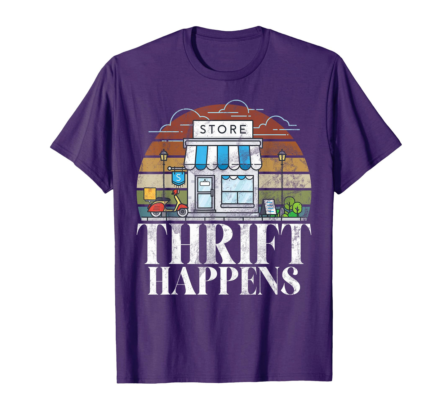 Thrifting Gifts Thrift Happens Thrifting T-Shirt - Unisex-Adults, Black, Small, Short Sleeve, T-Shirt