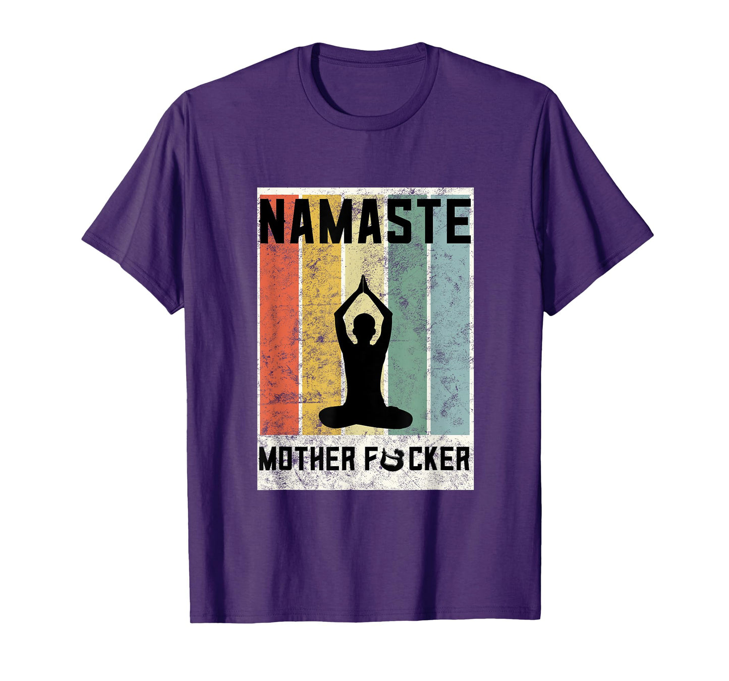 Retro Yoga Lovers Gift Ideas Namaste Mother F Let That Shit T-Shirt
