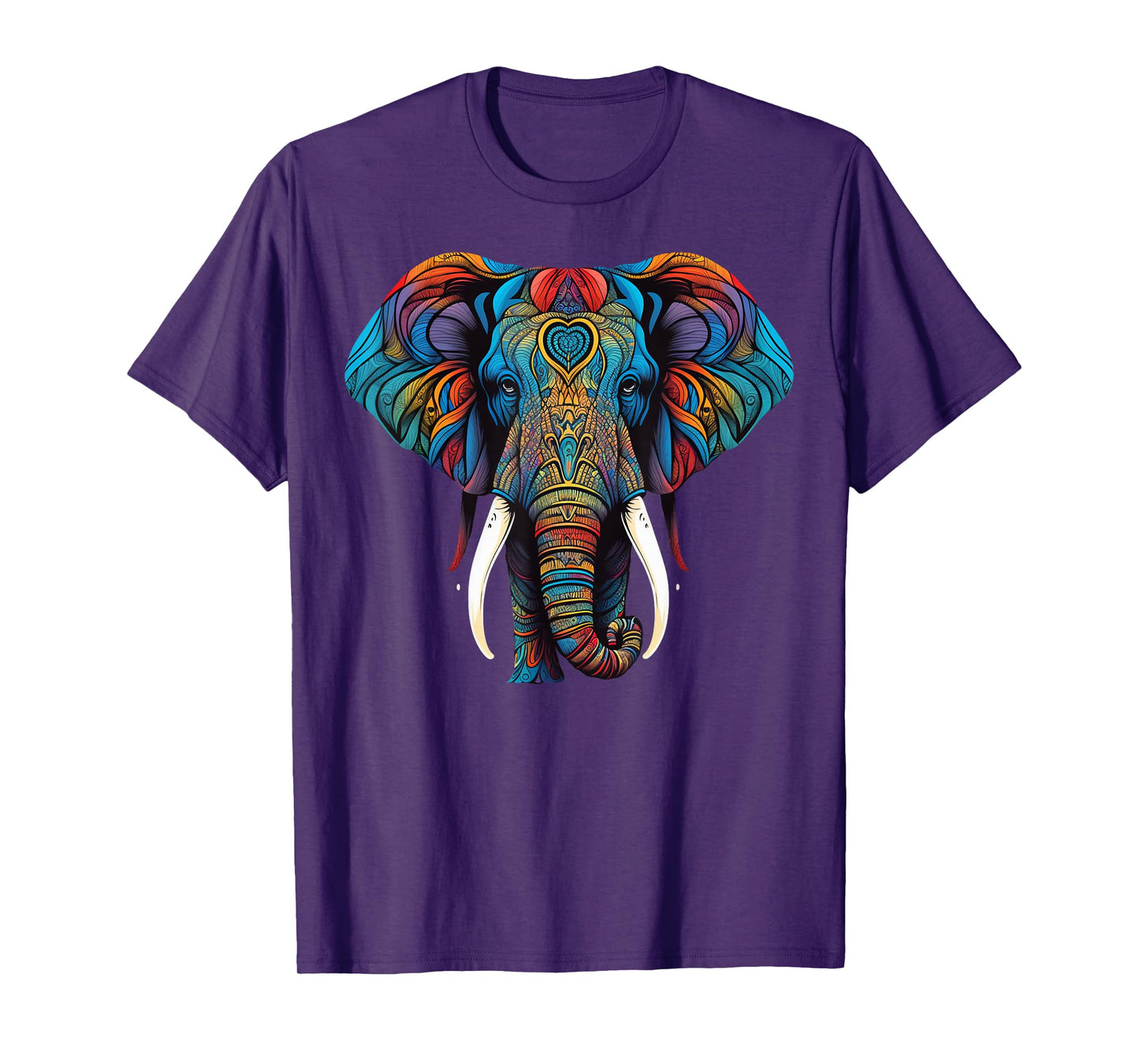 Geometry Elephant Mandala Art T-Shirt