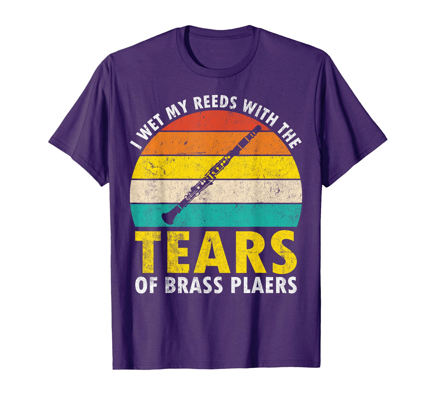Clarinet Vintage I Wet My Reeds With Tears Of Brass Players T-Shirt