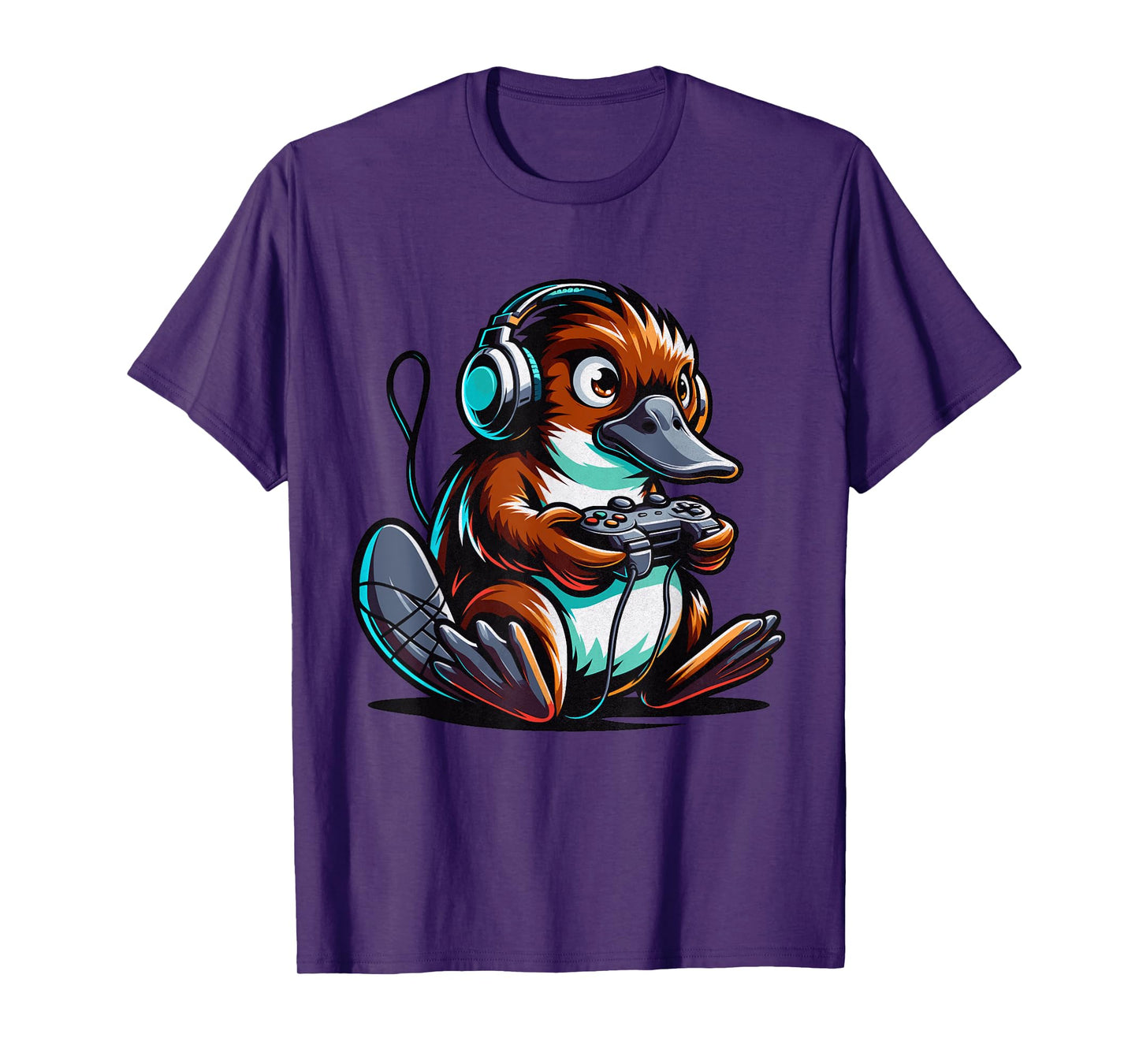 Platypus Shirt Kids Funny Platypus and Video Games Lover T-Shirt