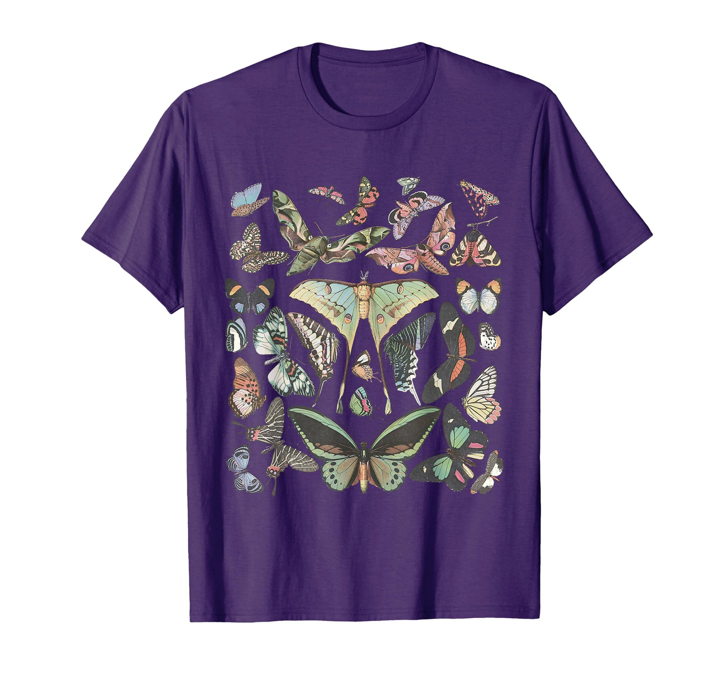 Vintage Butterfly and Moth Cute Graphic For Teacher Womens T-Shirt