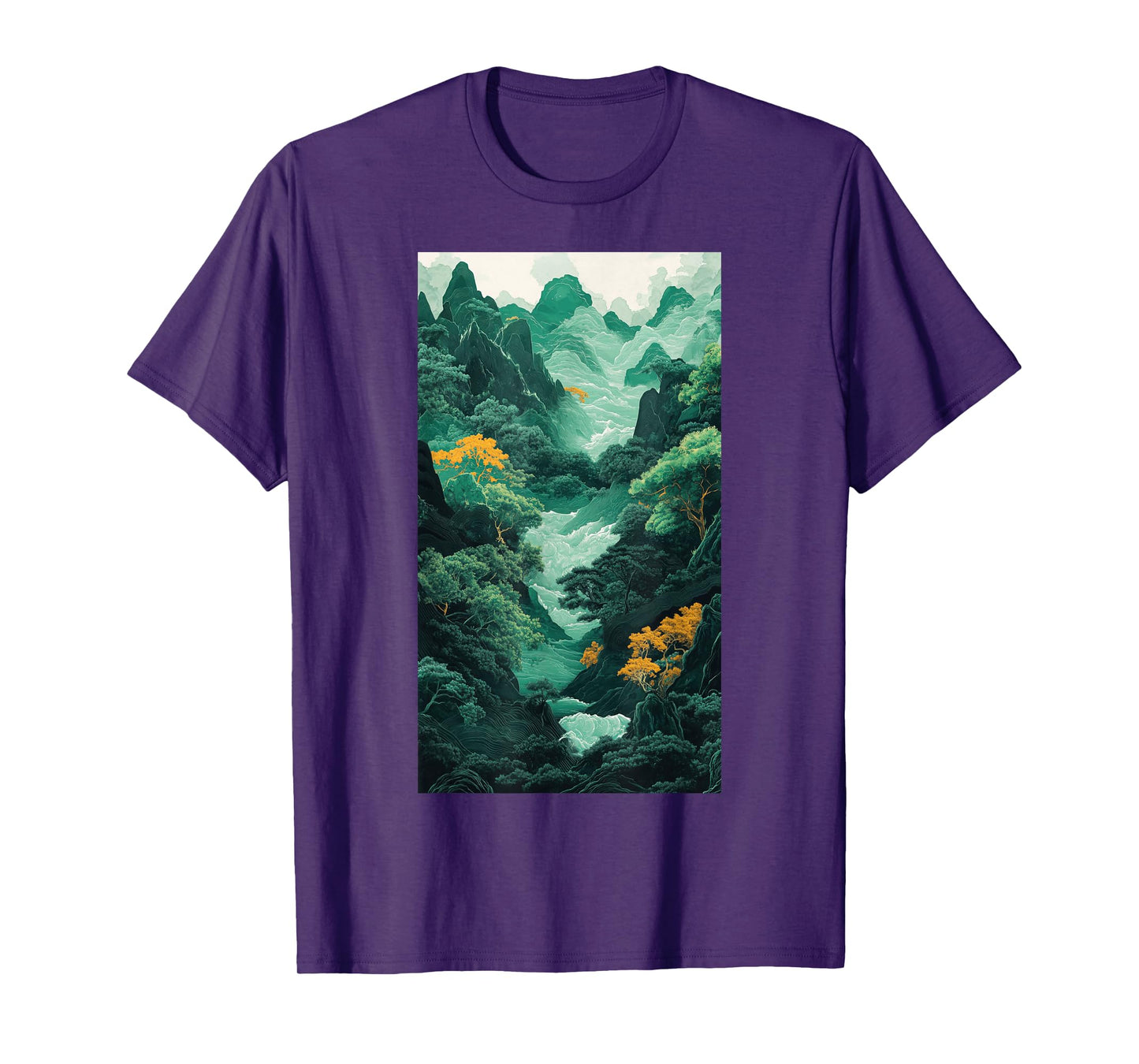 Jade Art Landscape Mountain landscape Nature art T-Shirt