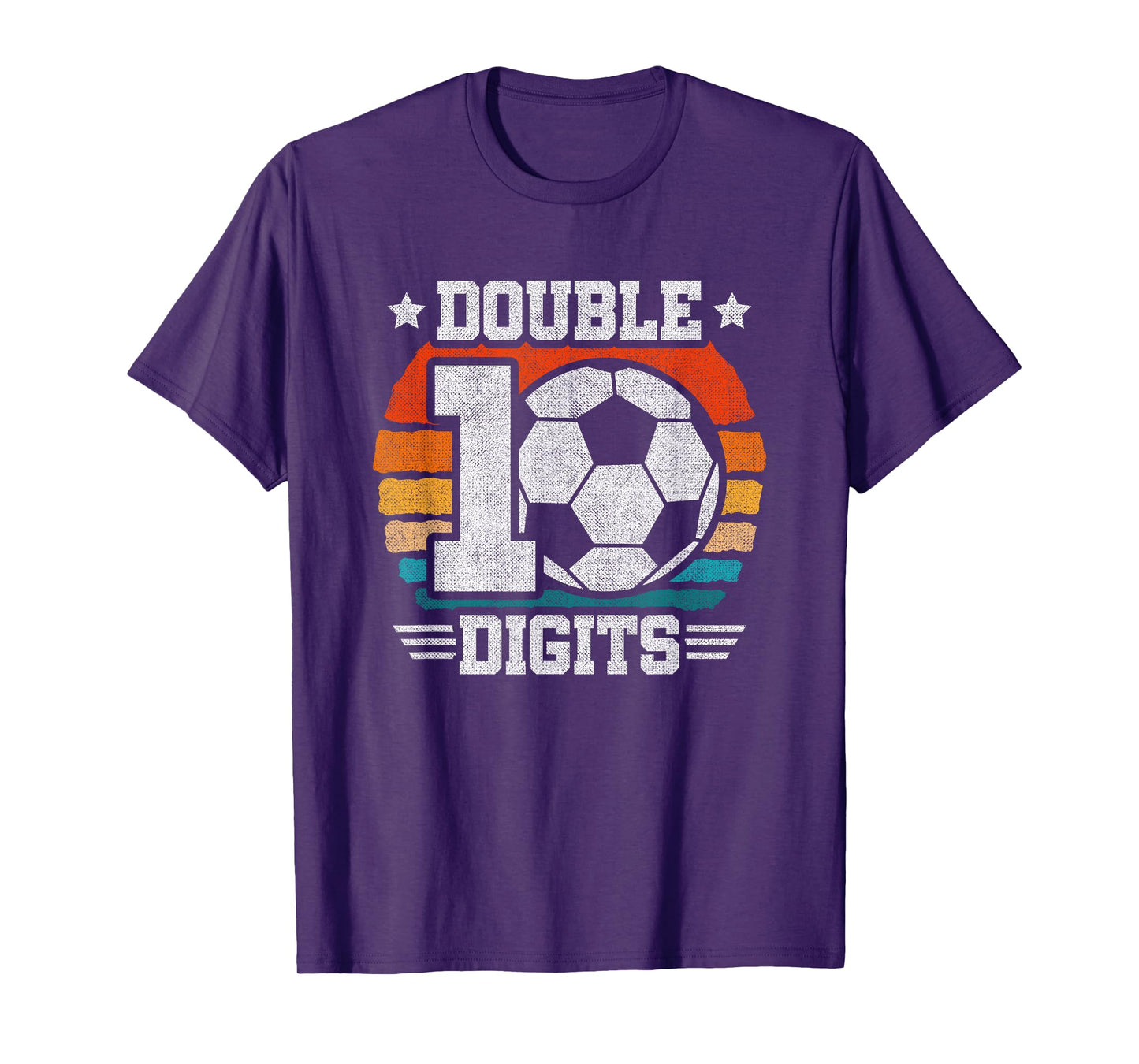 Soccer Birthday - Double Digits 10 Year Old - 10th Birthday T-Shirt