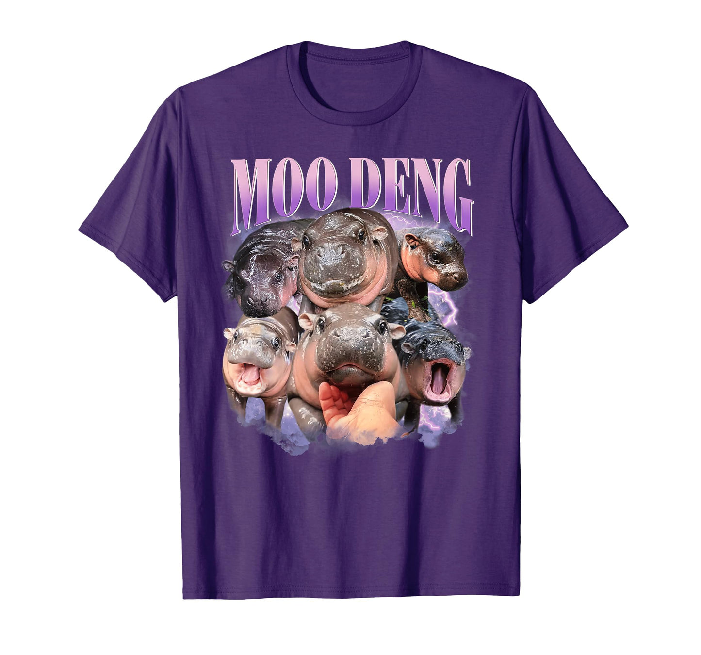 Funny Moo-Deng Baby Pygmy Hippo Cute Zoo For Family Tee T-Shirt