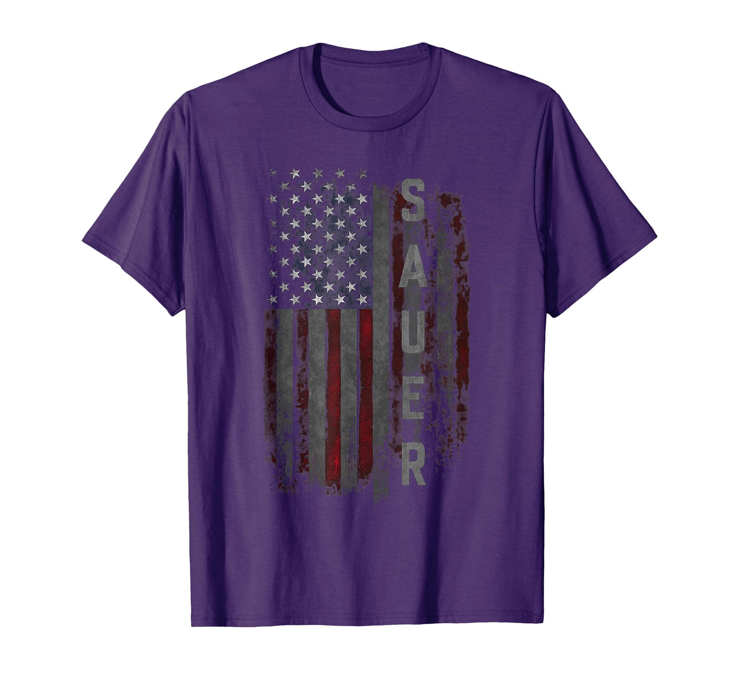 SAUER Family American Flag T-Shirt