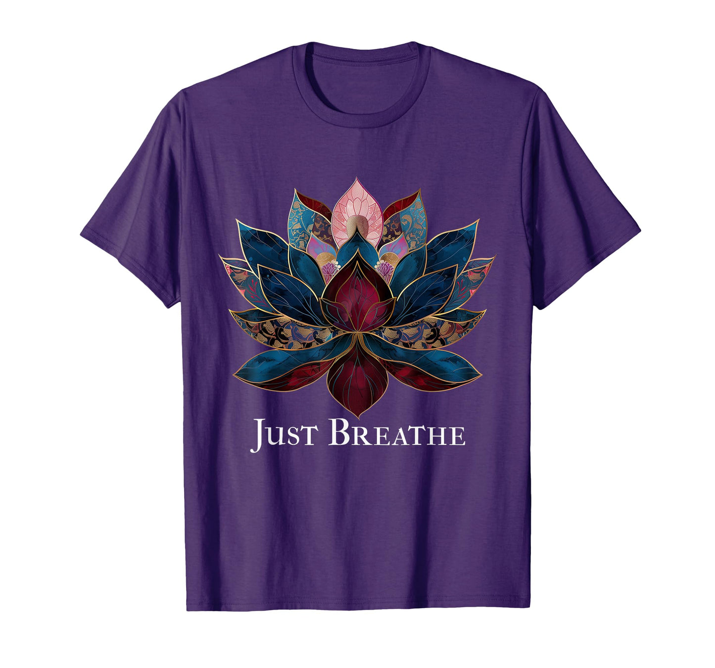 Yoga Lotus Flower Zen Buddhism Buddhist Buddha Meditation T-Shirt