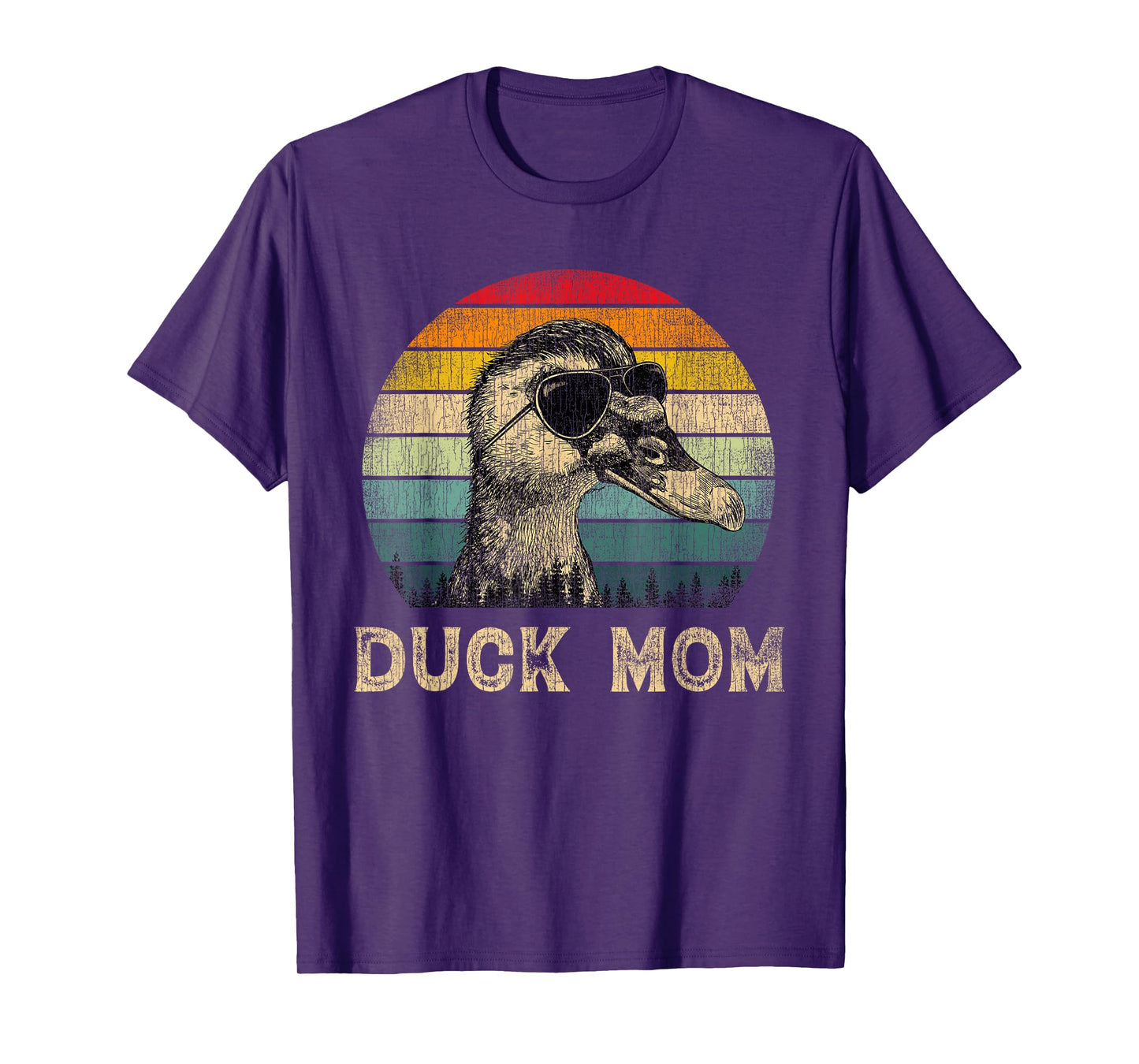 Vintage Duck Mom Duck Lovers Mommy Mother's Day T-Shirt