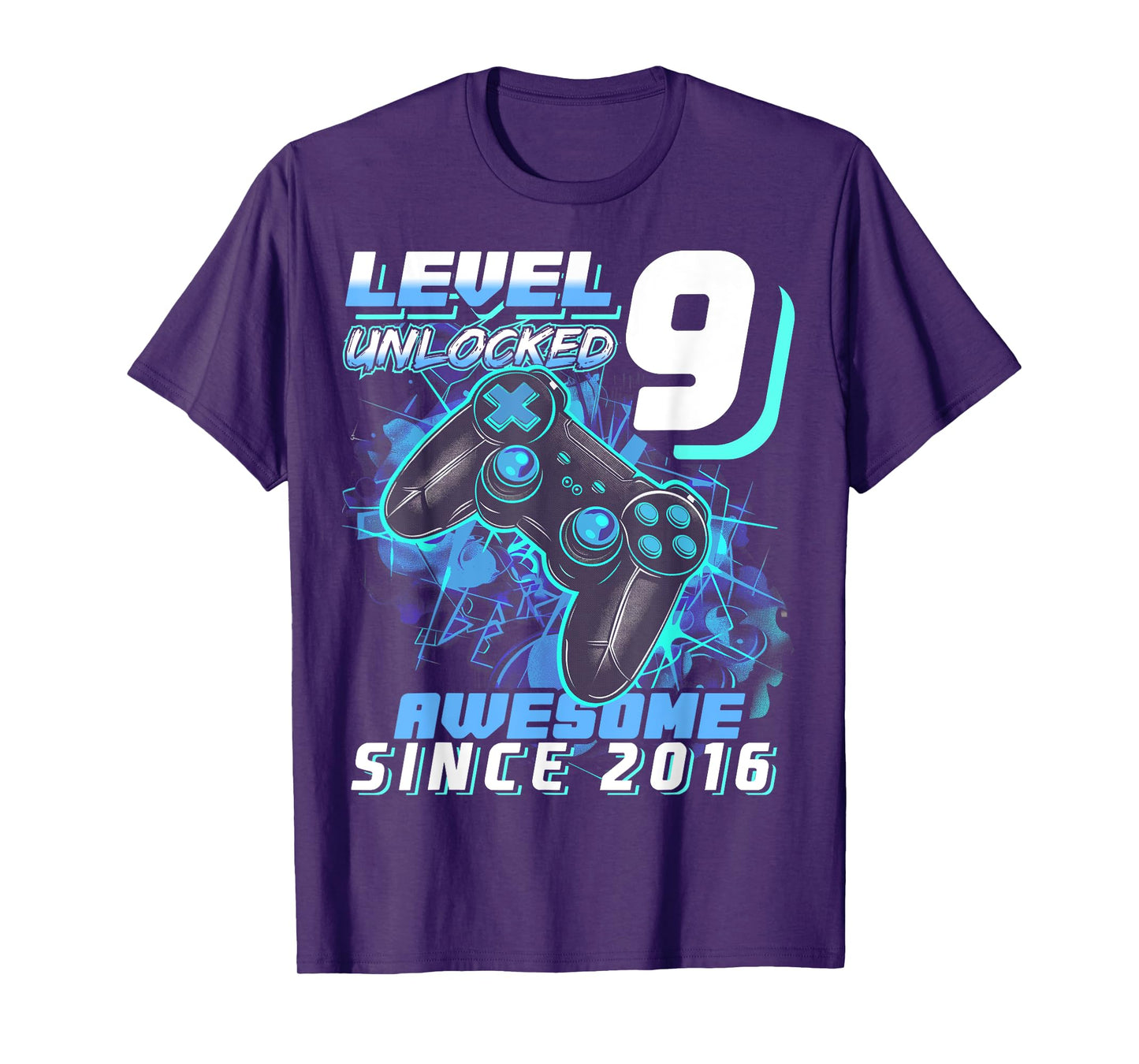 9th Birthday Boy Level 9 Gamer 9 Year Video Game Party T-Shirt