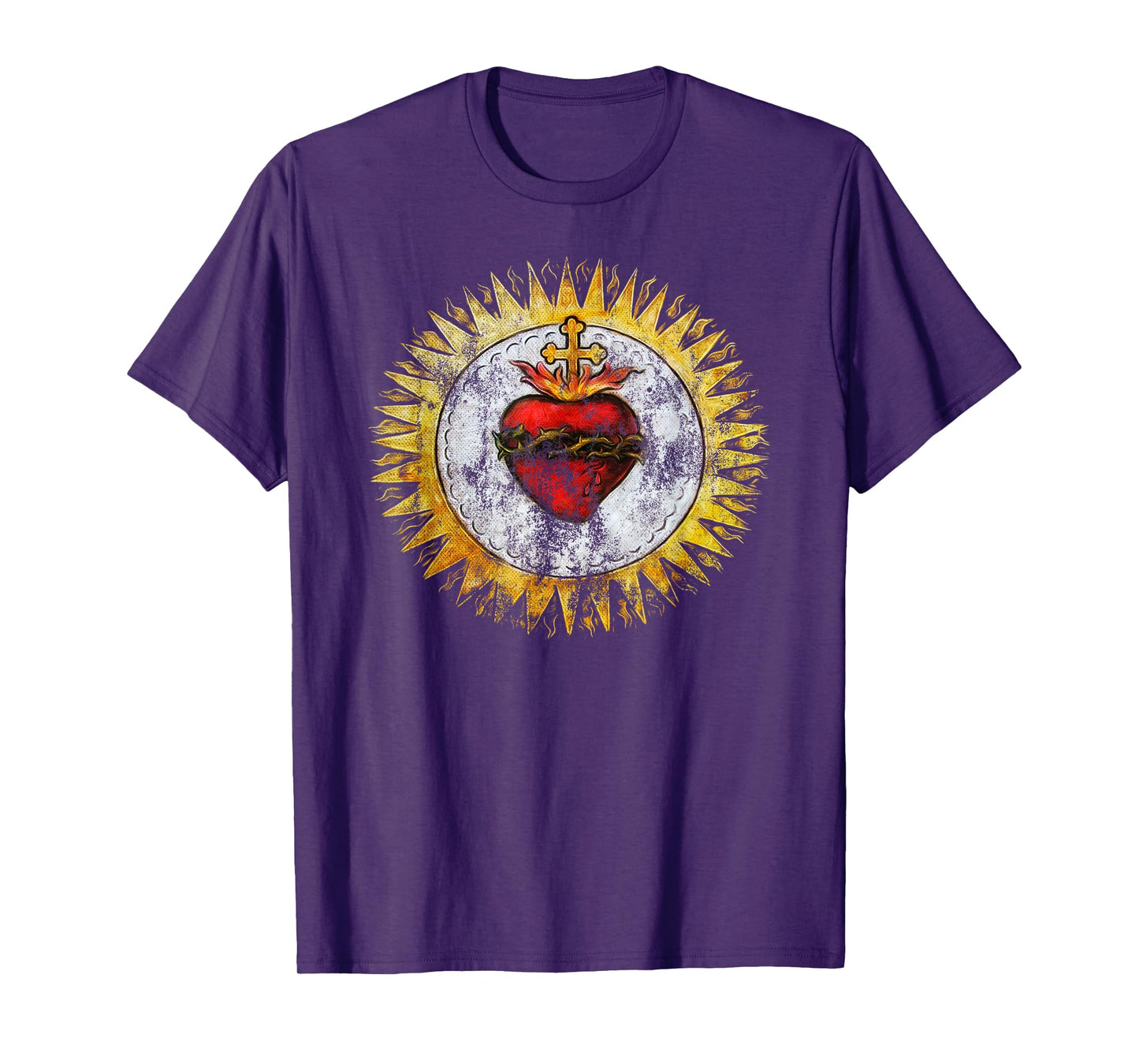 Sacred Heart of Jesus Christ Vintage Christian T-Shirt T-Shirt