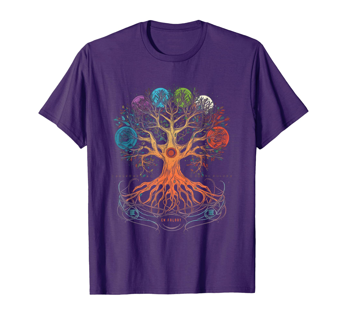 Yggdrasil Tree of Life with Moon Phases T-Shirt