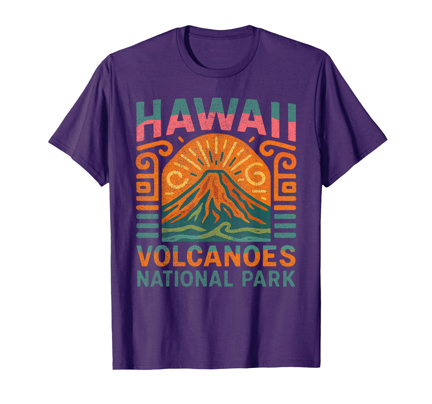 Vintage Hawaii Volcanoes National Park Retro T-Shirt