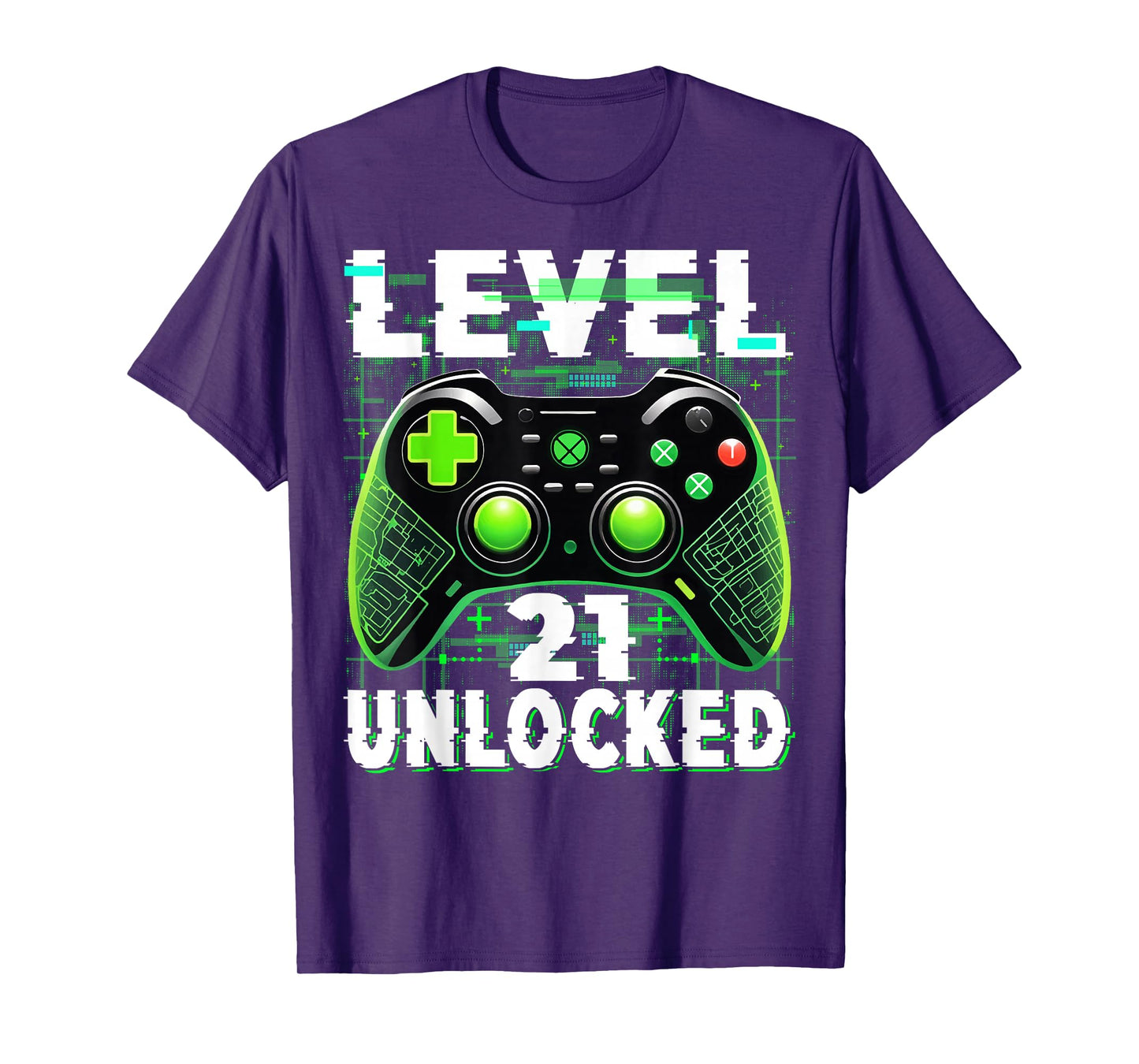 Level 21 Unlocked Shirt Funny Video Gamer Geek 21st Birthday T-Shirt