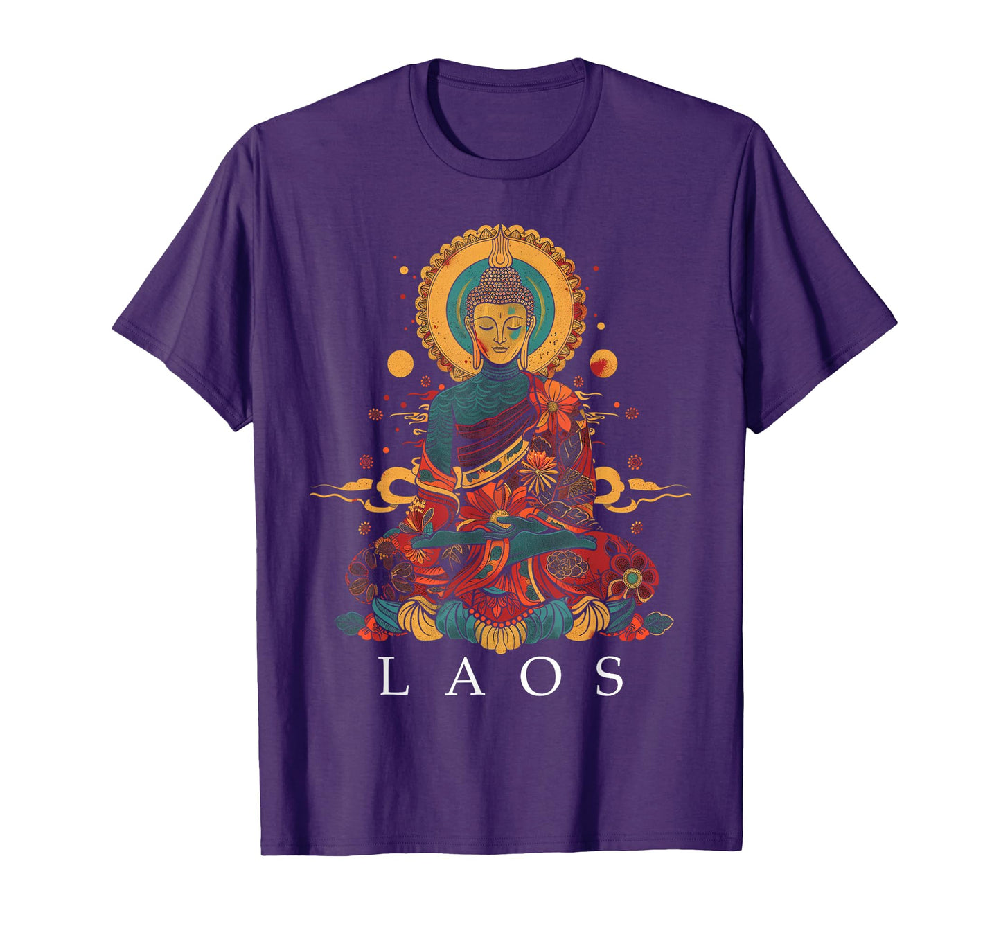 Laos Buddha Vintage Buddhist Souvenir T-Shirt