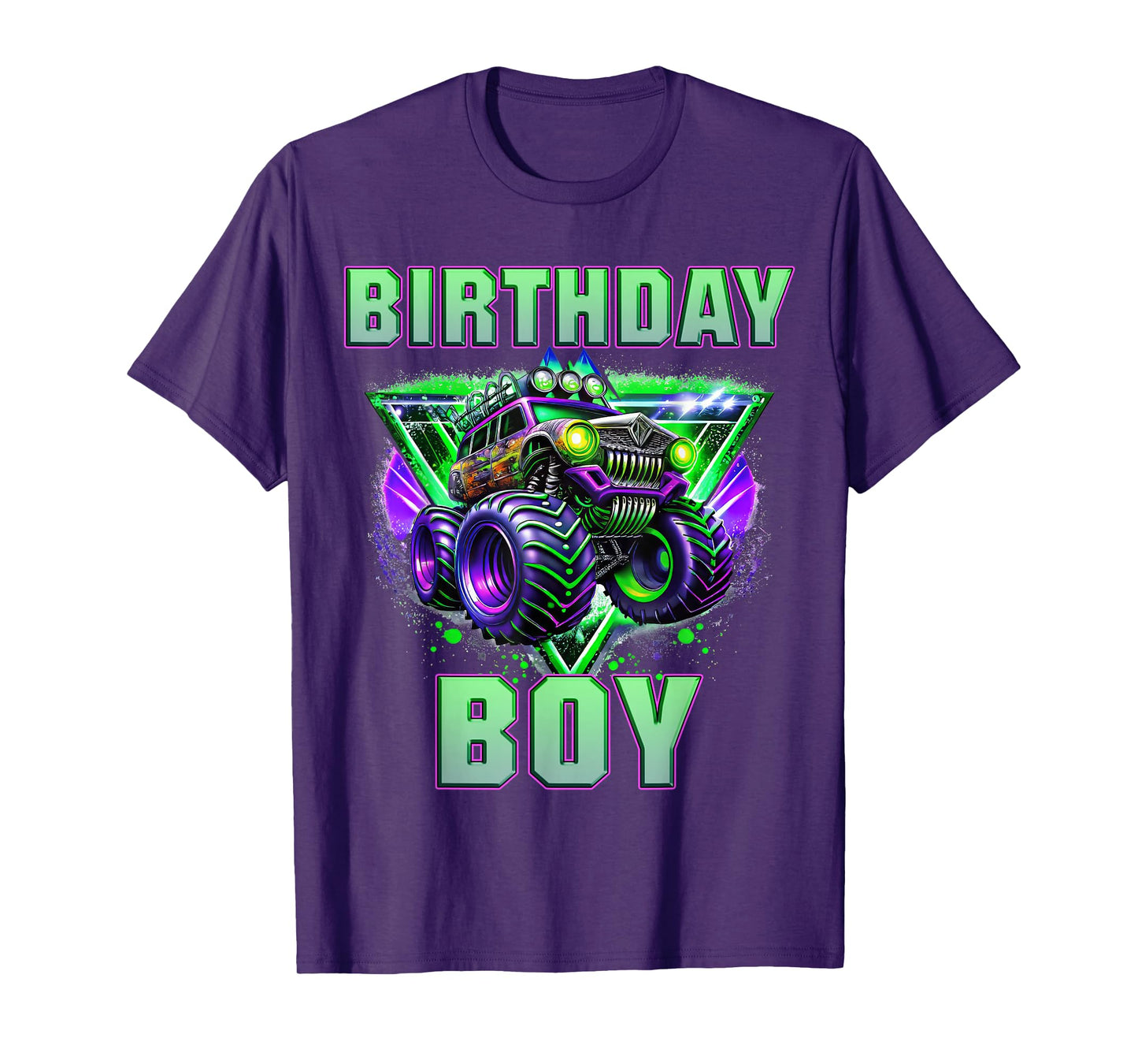 Birthday Boy Monster Truck Are My Jam Shirt Bday Party Kids T-Shirt