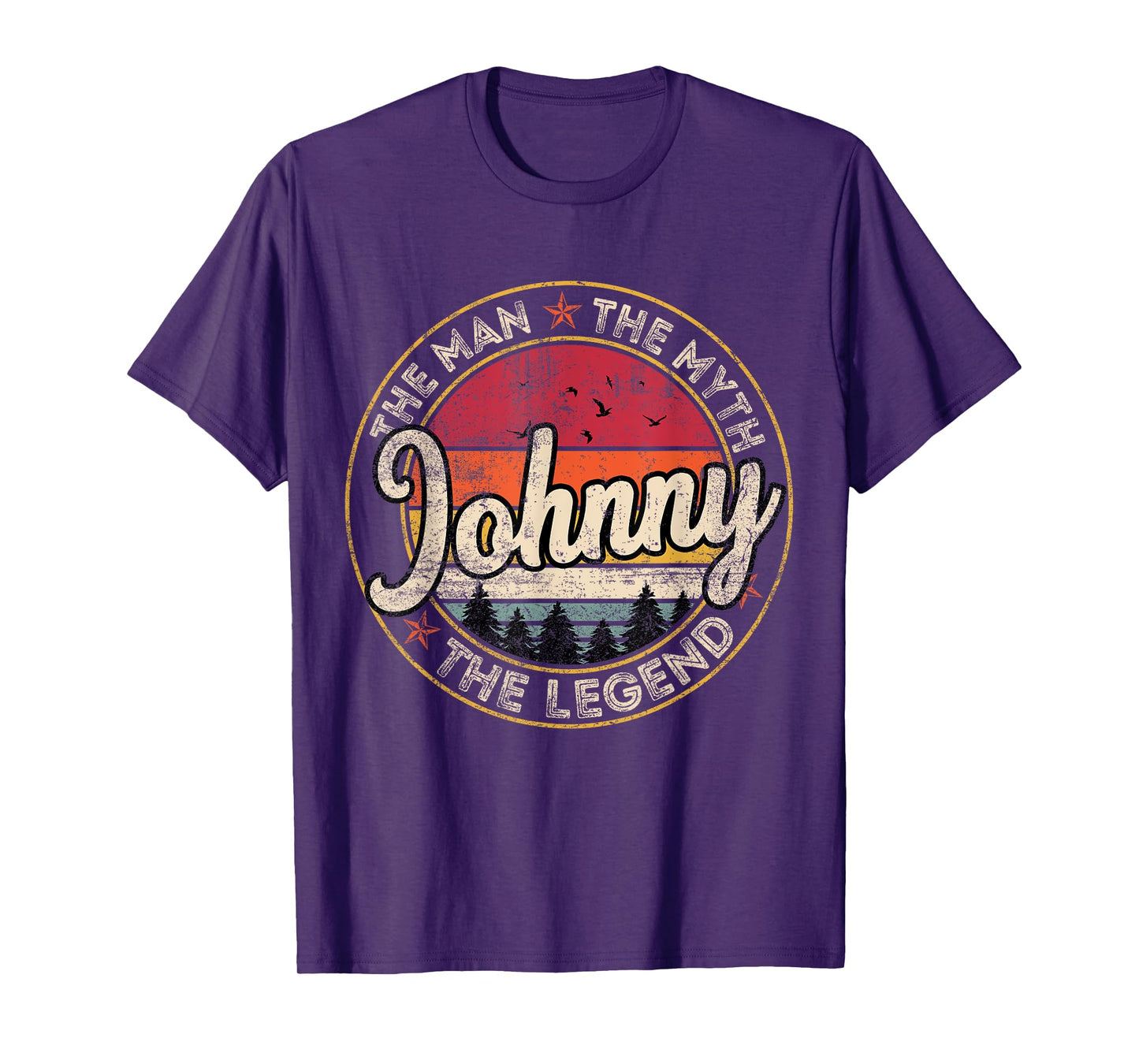 Johnny The Man The Myth The Legend Personalized Name T-Shirt