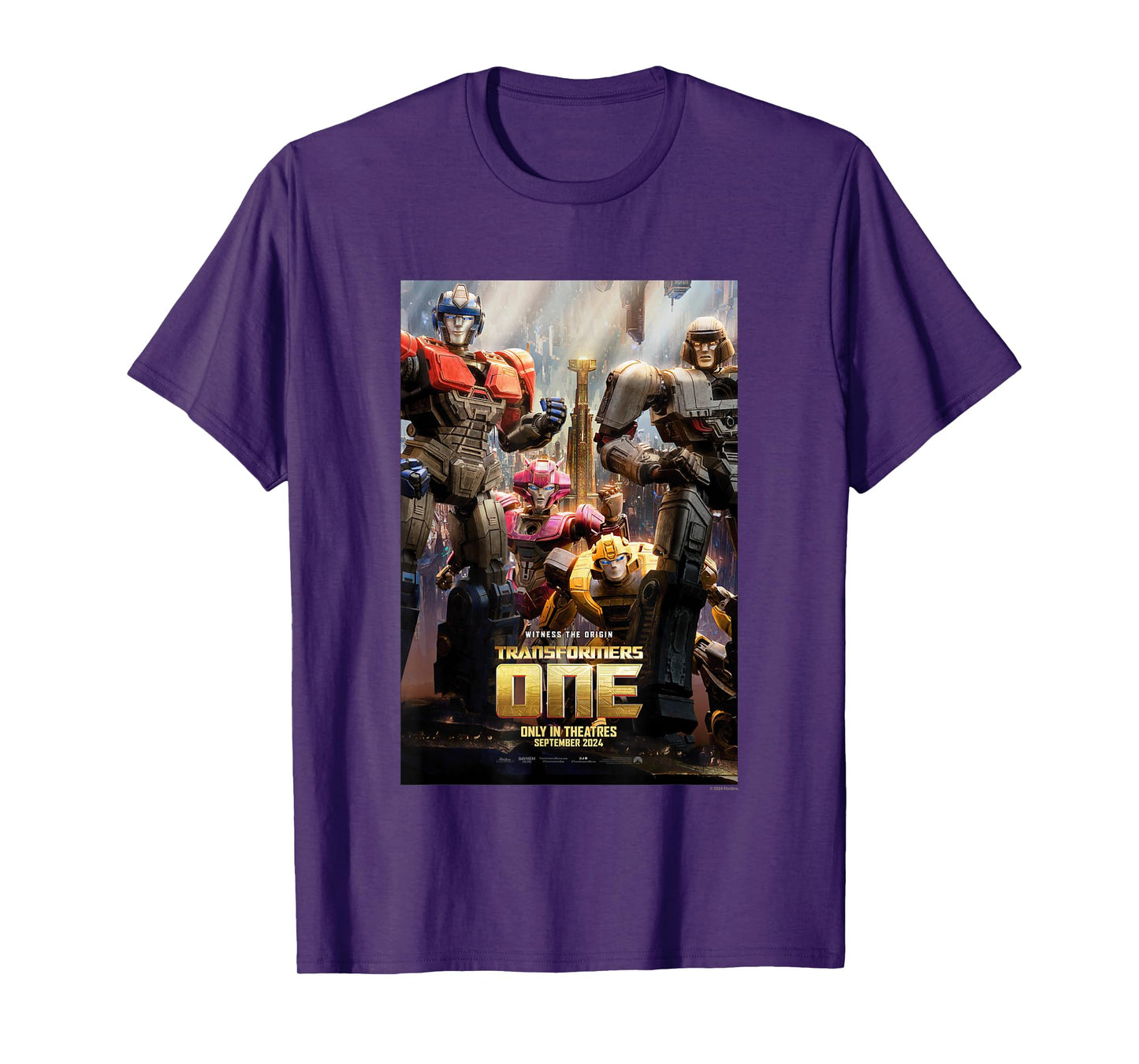 Transformers One Witness The Origin Movie Poster Vintage T-Shirt