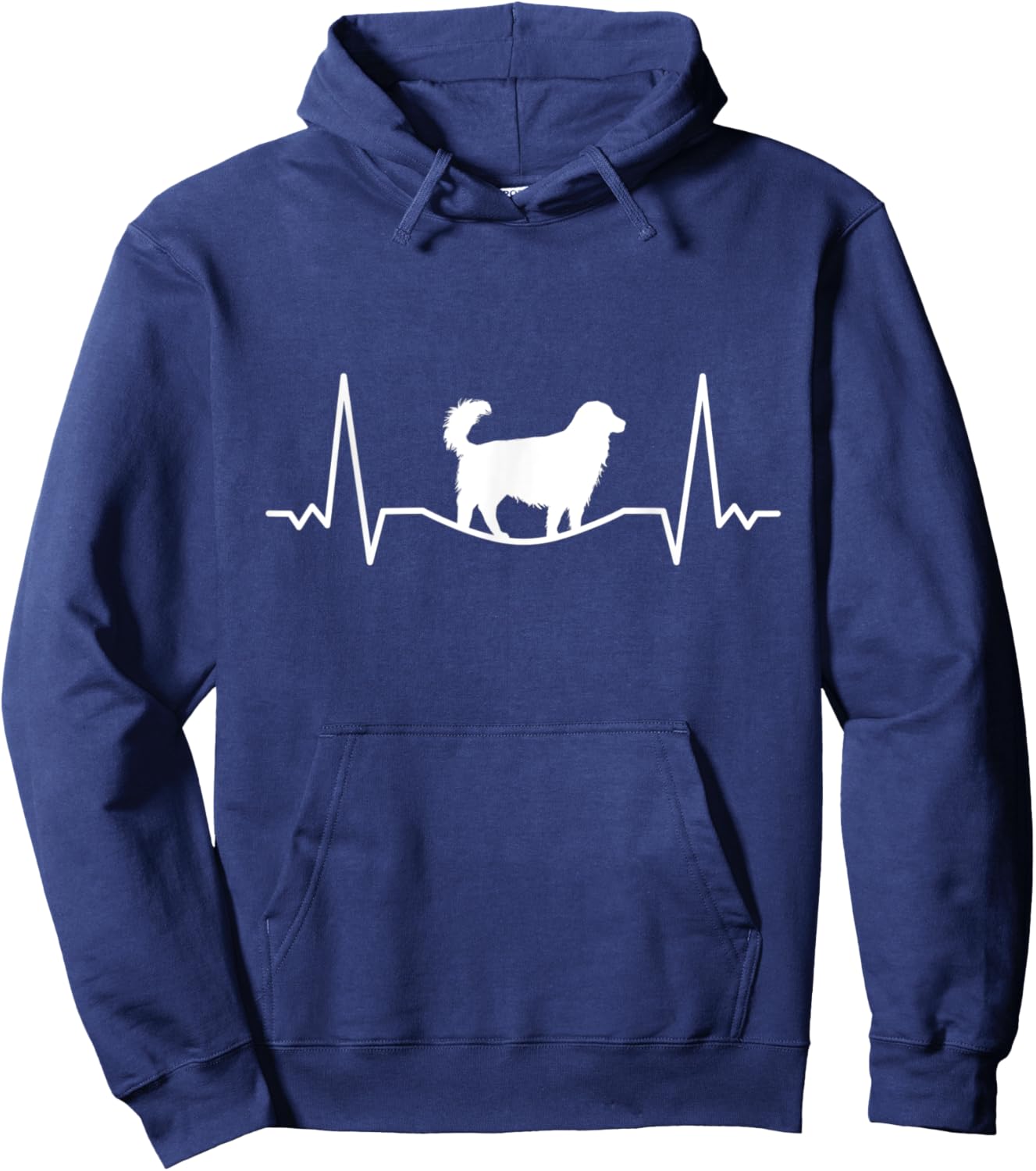 Golden Retriever heartbeat - Golden Retriever gift Hoodie - Hoodie | Navy