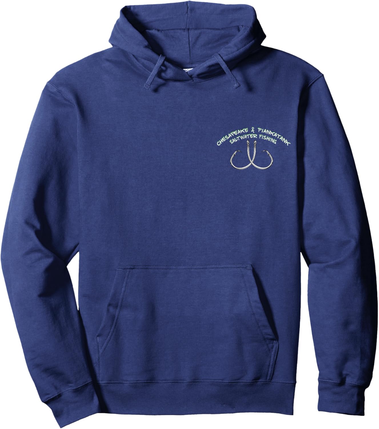 Piankatank River Chesapeake Bay Red Drum Fishing Hoodie - Hoodie | Navy