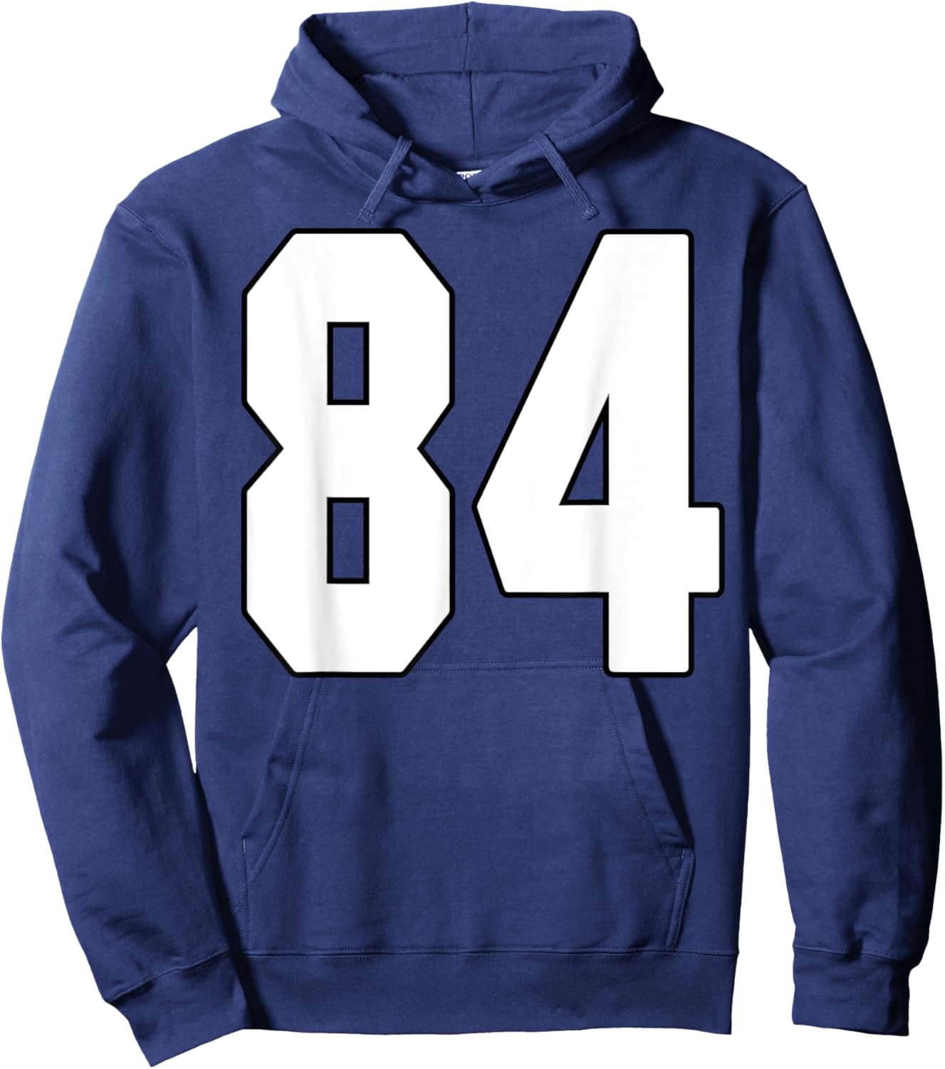 Big #84 Jersey Number 84 Uniform Biggest Fan Favorite Player Hoodie - Hoodie | Navy
