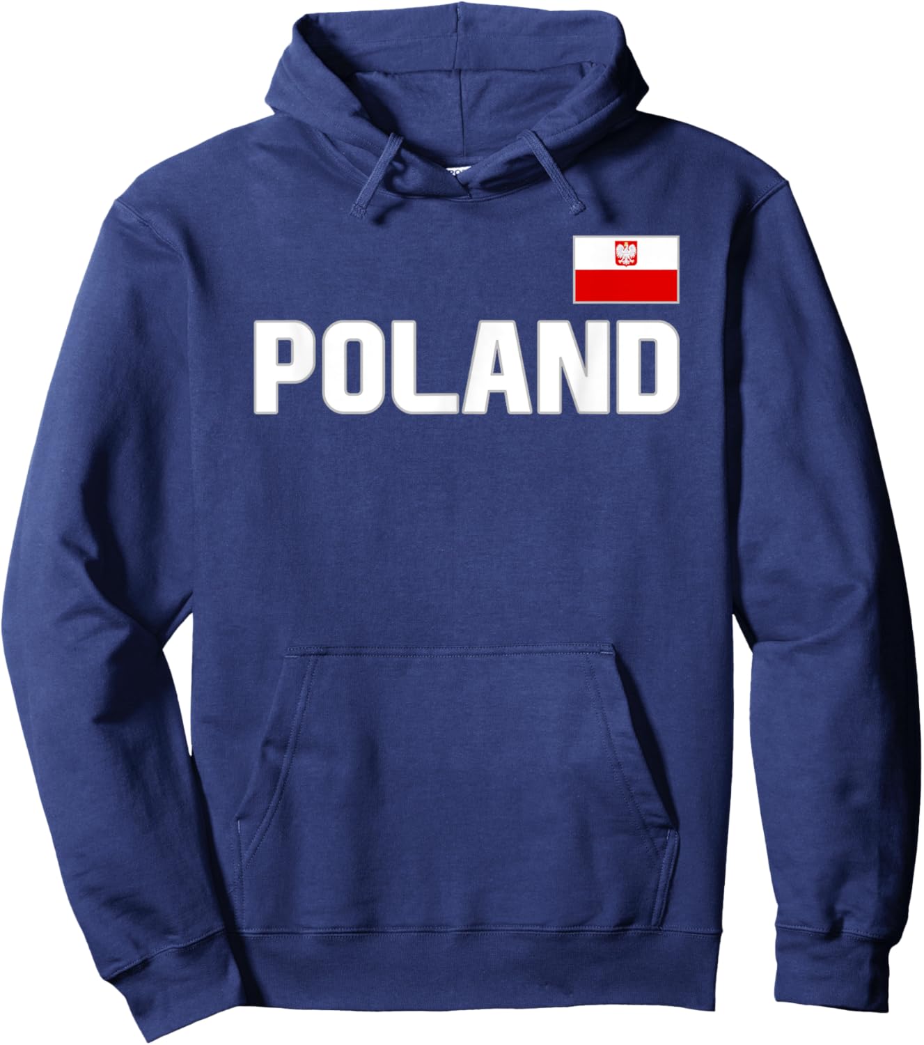 Poland Flag Polish Pride Polska International Country Hoodie - Hoodie | Navy