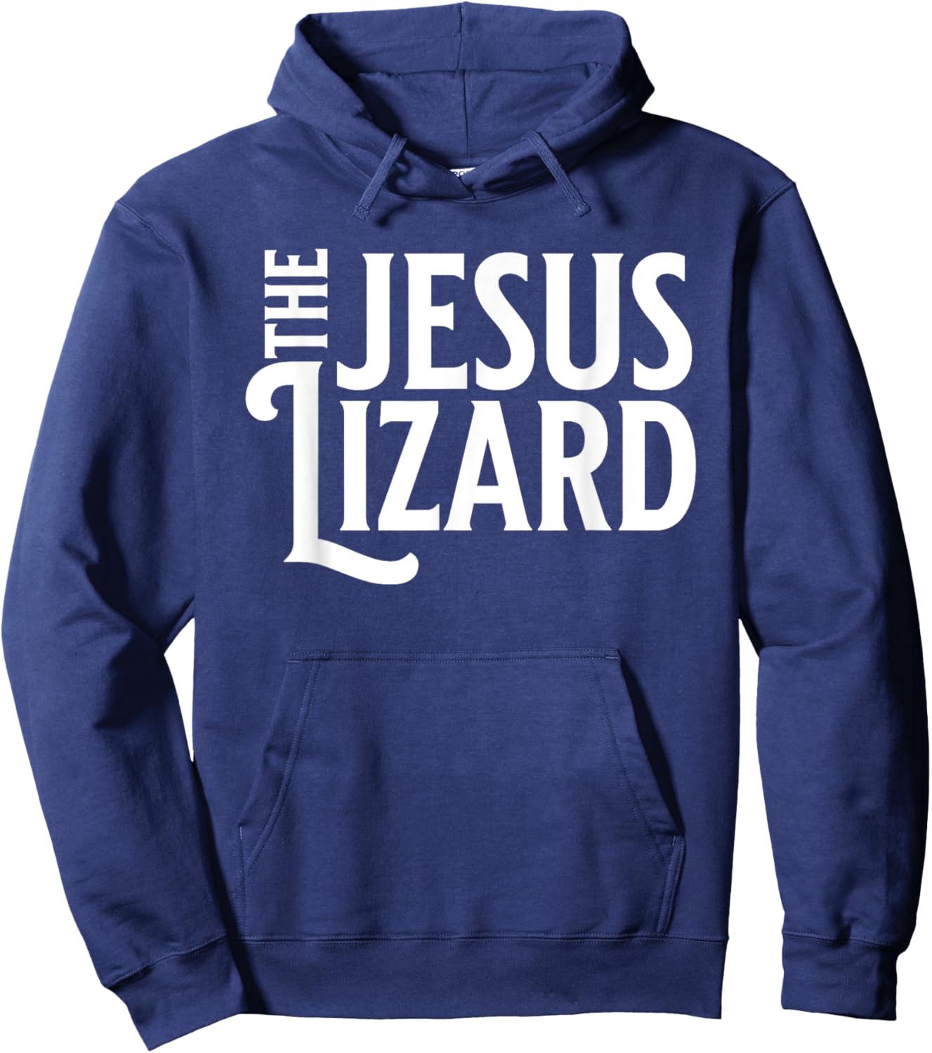 Noped Out Apparel Jesus Lizard Retro Vintage Text On Black Hoodie - Hoodie | Navy