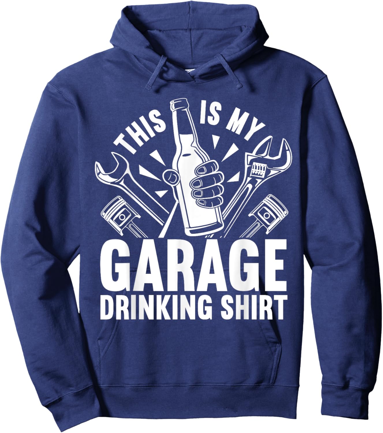 Garage Drinker Beer This Is My Garage Drinking Hoodie - Hoodie | Navy