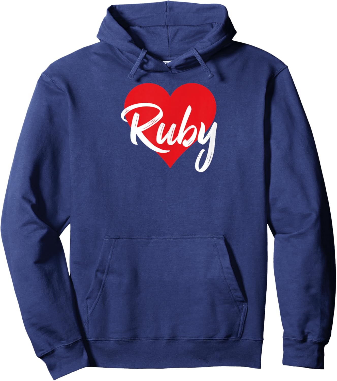 I Love Ruby First Name I Heart Named Hoodie - Hoodie | Navy