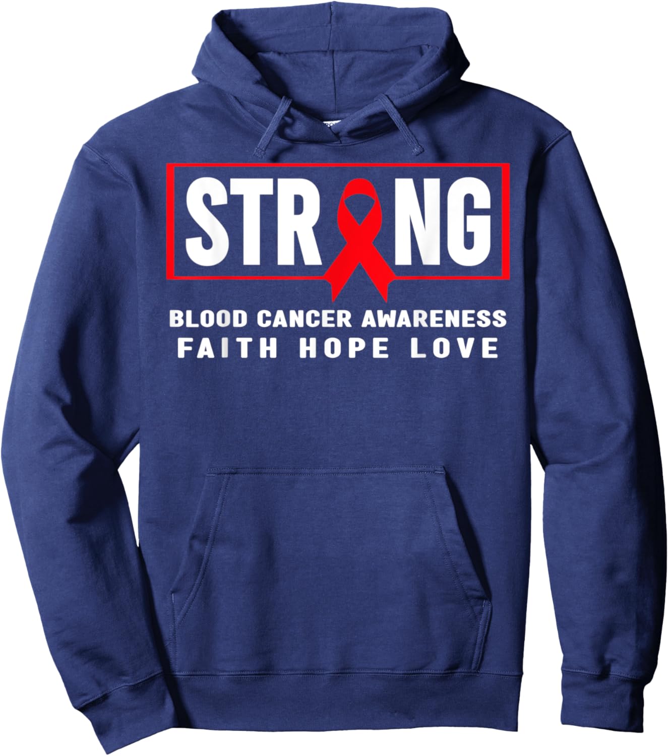 Blood Cancer Awareness Shirt - Blood Cancer Strong Hoodie - Hoodie | Navy