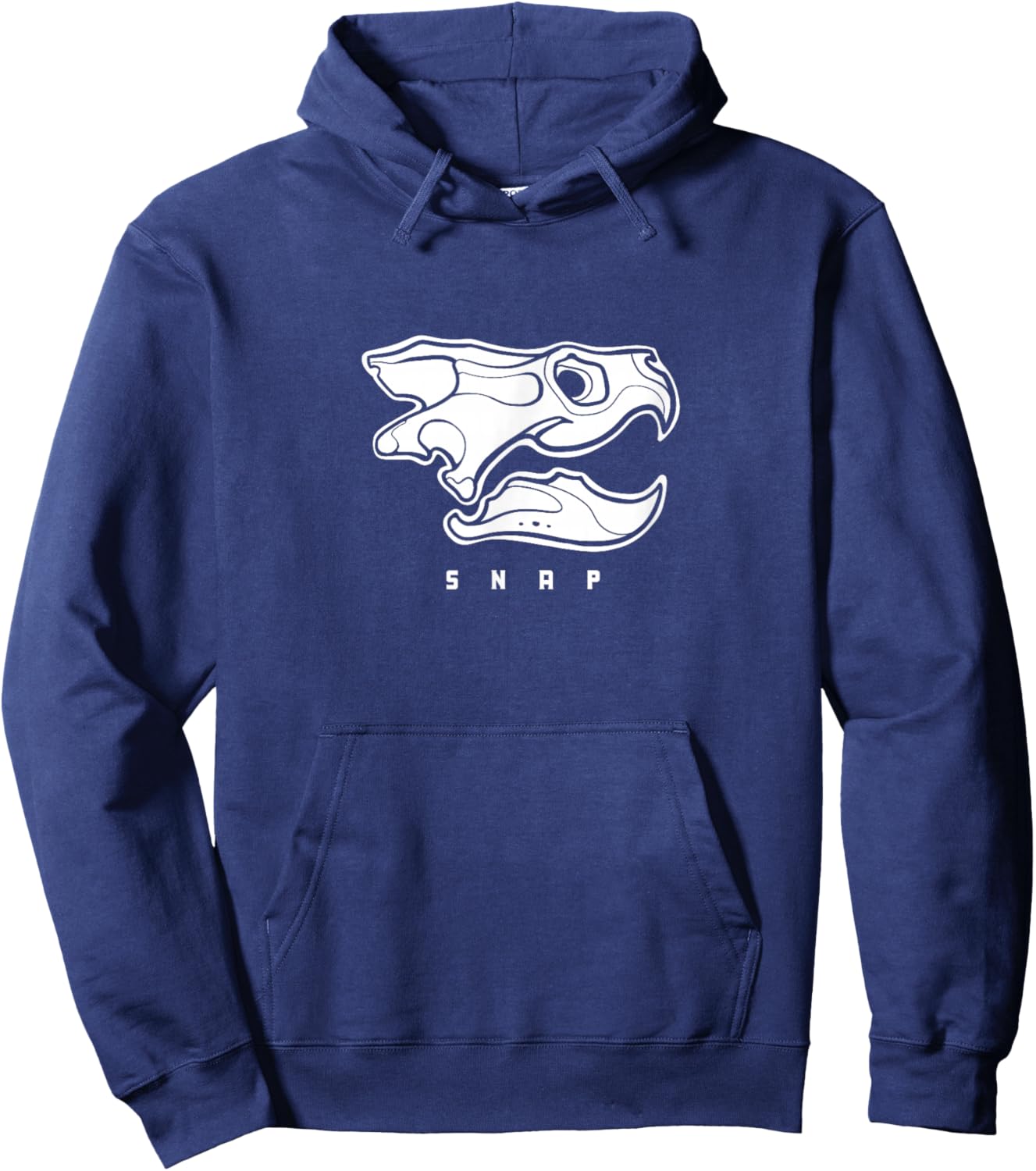 Common snapping turtle skull, side view. For reptiles lovers Hoodie - Hoodie | Navy