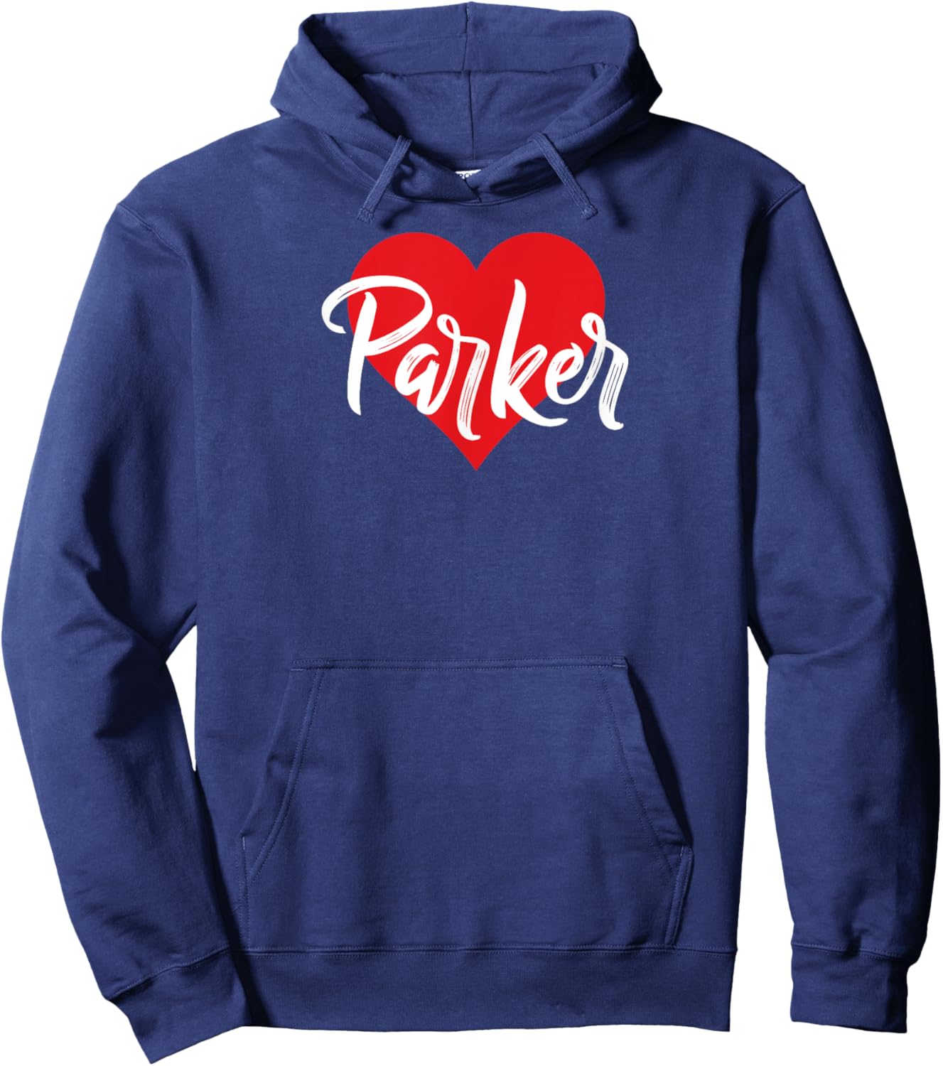 I Love Parker First Name I Heart Named Hoodie - Hoodie | Navy