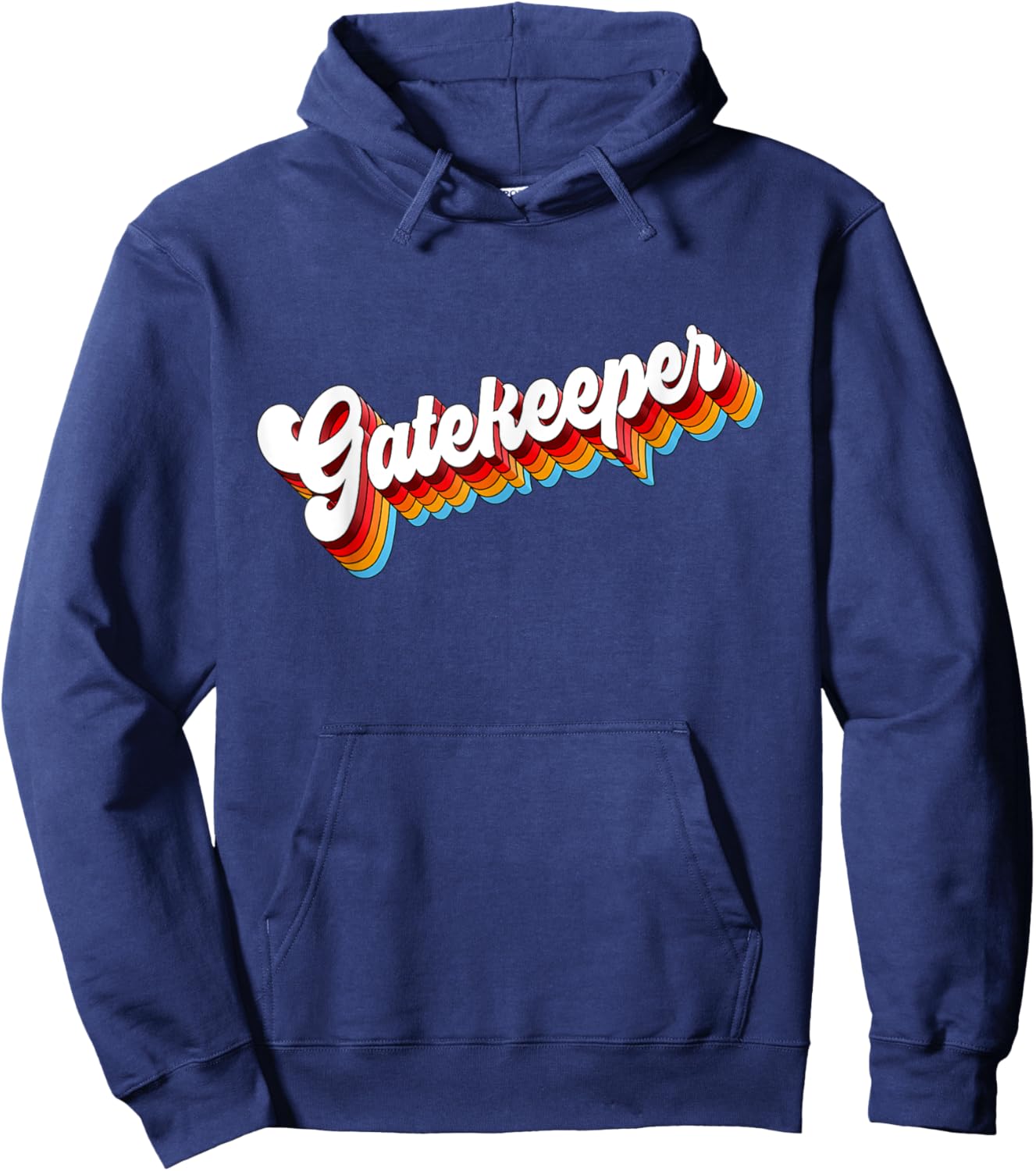 Gatekeeper Job Appreciation Retro Hoodie - Hoodie | Navy