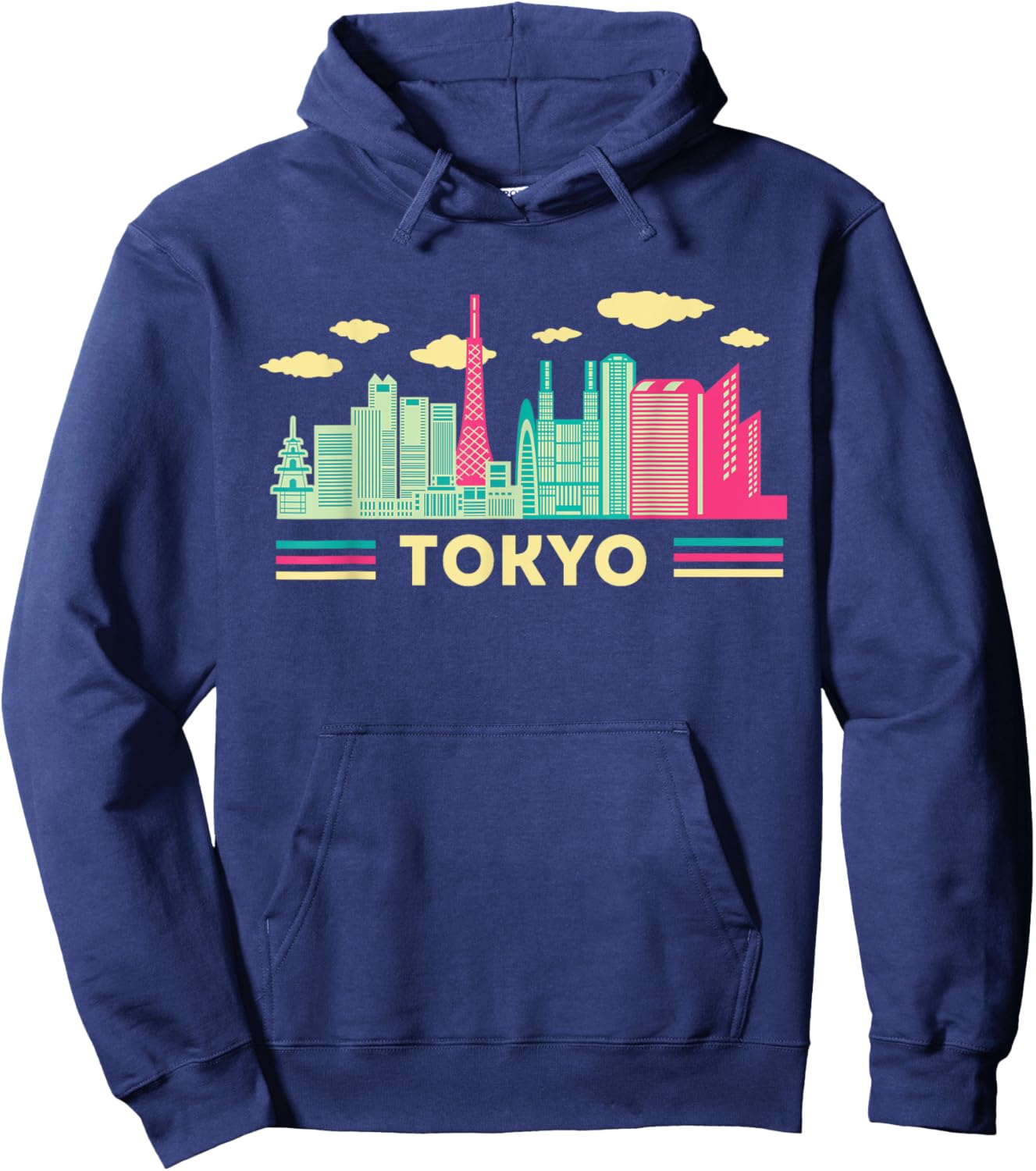 Tokyo Japanese Hoodie - Hoodie | Navy