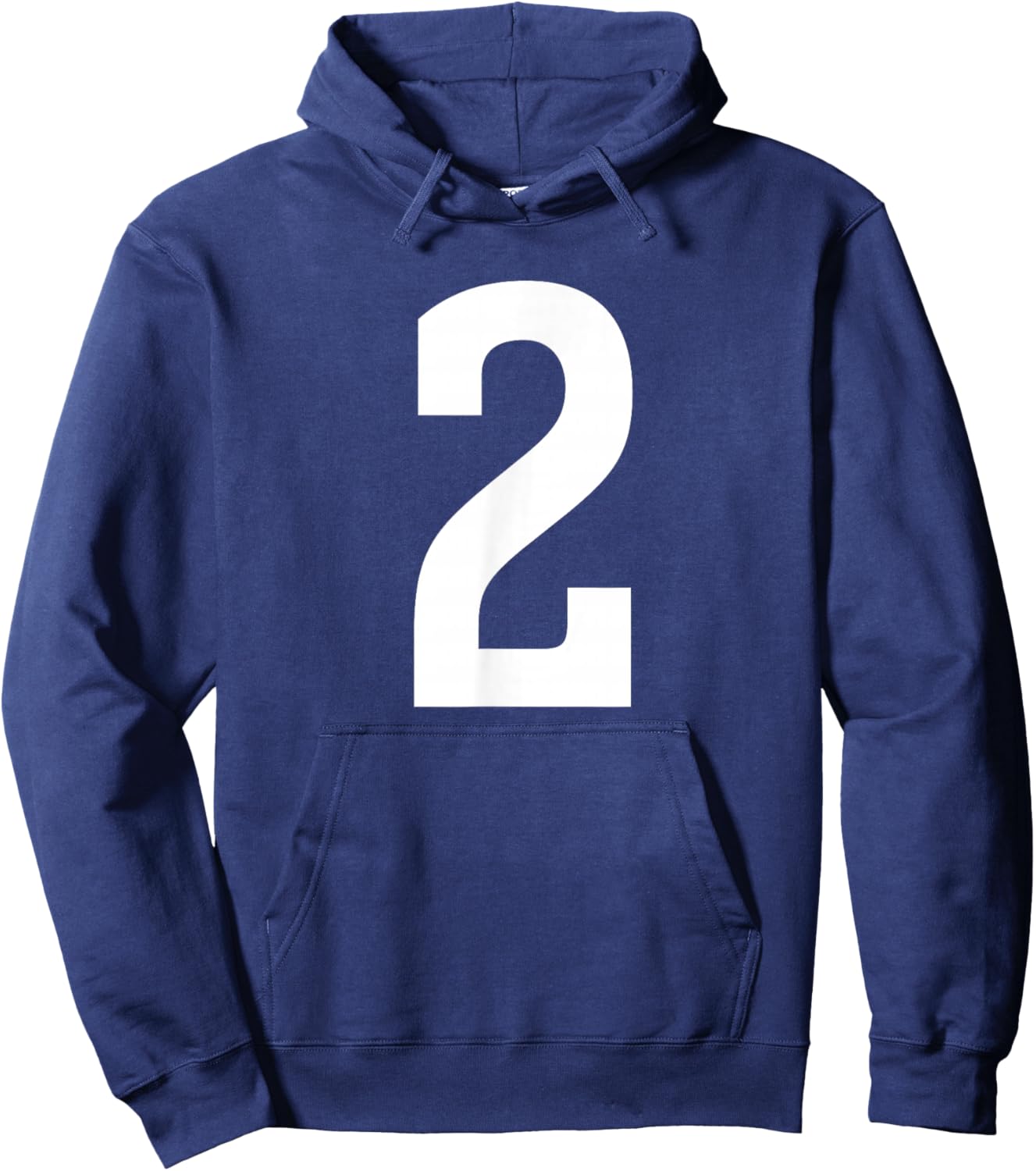 Number Two #2 Sport Team Uniform Hoodie - Hoodie | Navy