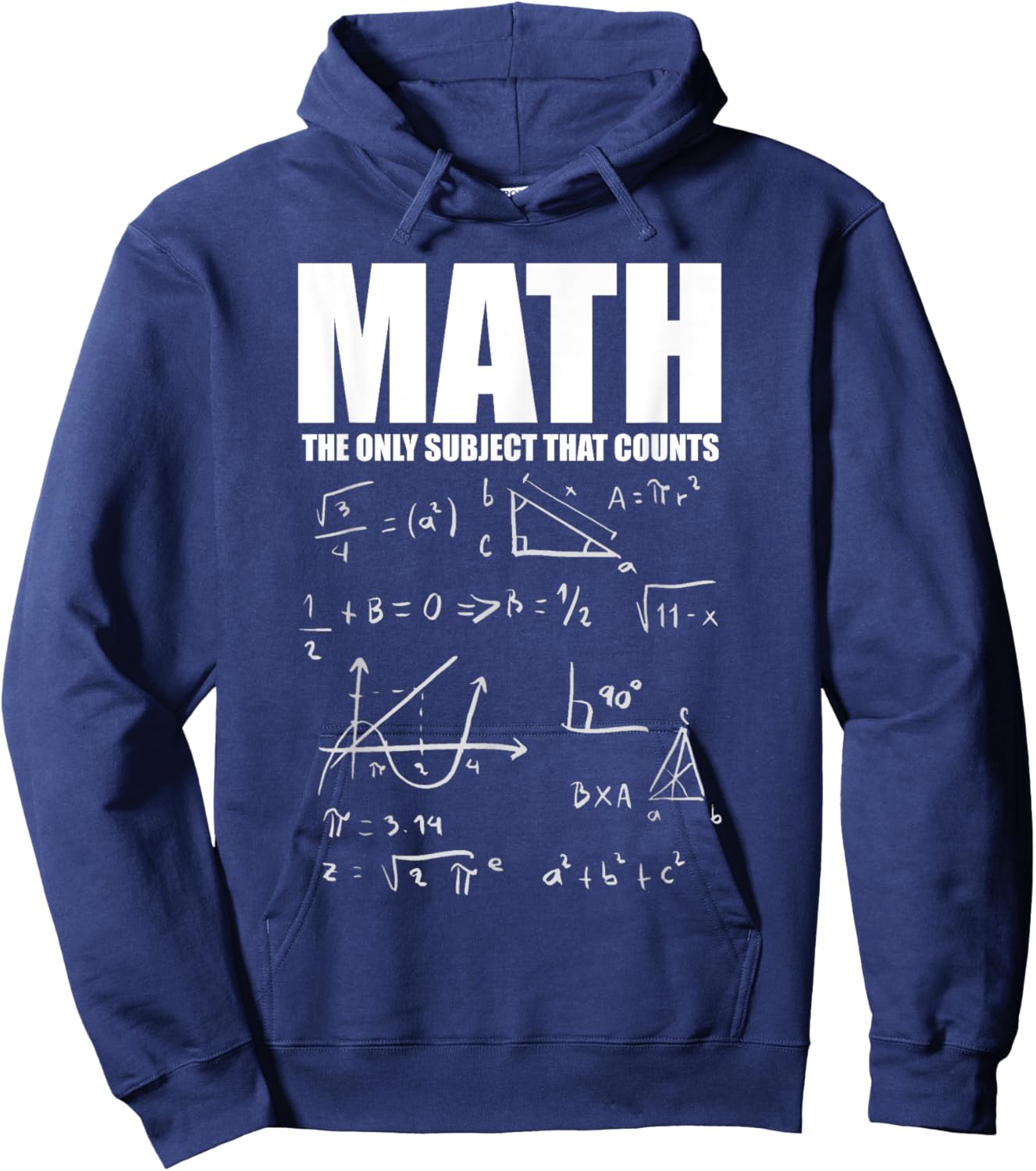Funny Math Mathematics Nerd Fun Lovers Hoodie - Hoodie | Navy
