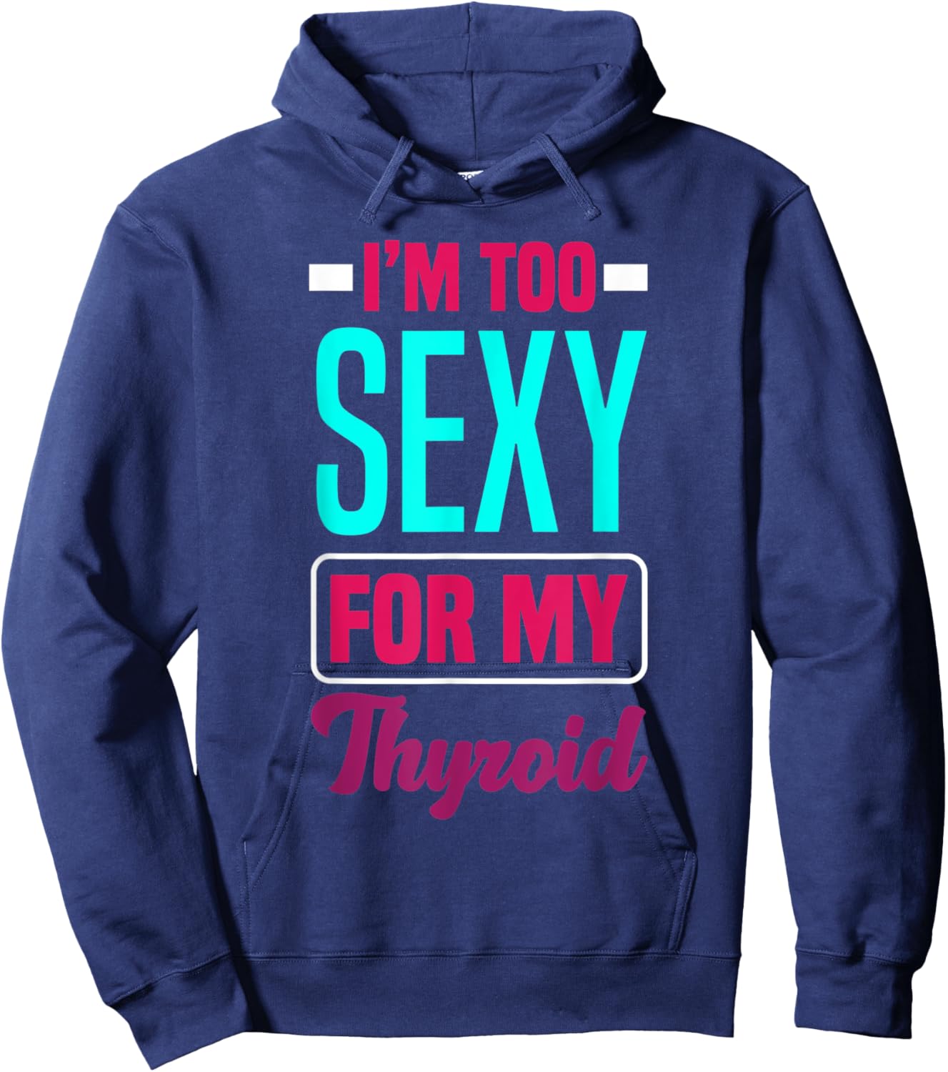 Thyroid Cancer Survivor Thyroid Cancer Awareness Hoodie - Hoodie | Navy